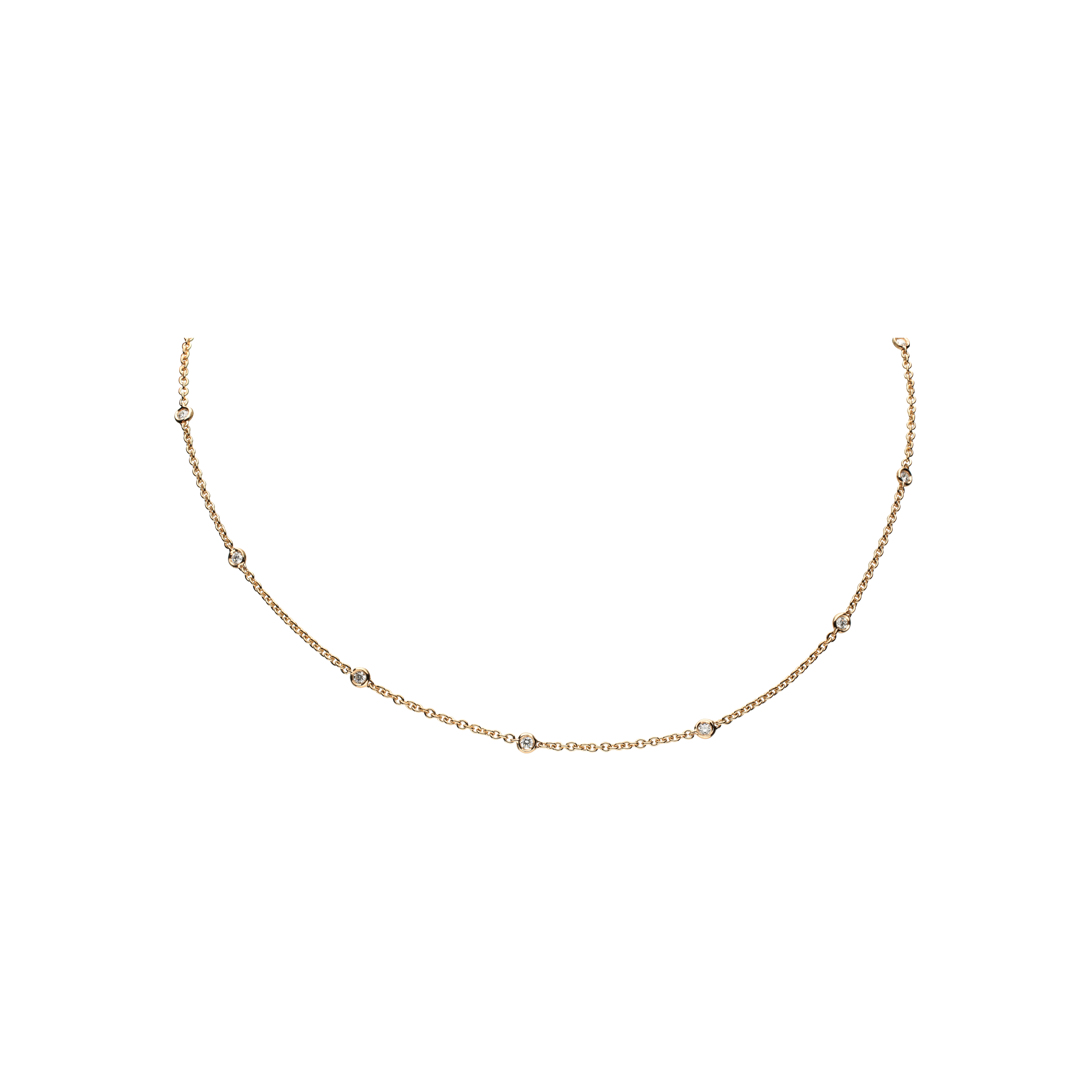 Bartorelli Italian Jewels | COLLANA IN ORO ROSA CON DIAMANTI INCASTONATI - 212-L131 (1)
