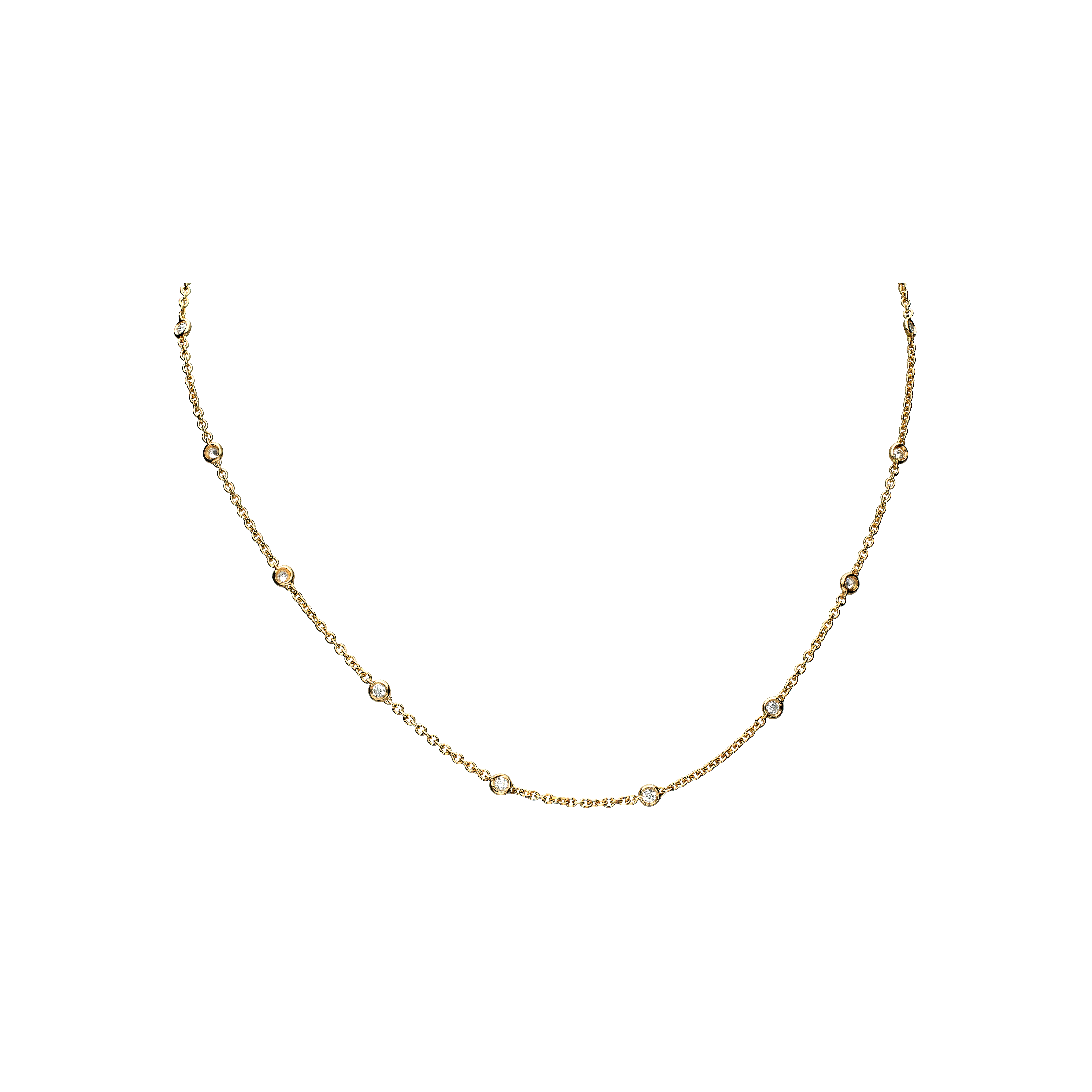 Bartorelli Italian Jewels | COLLANA GIROCOLLO IN ORO ROSA CON DIAMANTI INCASTONATI - 212-L943-OR (1)