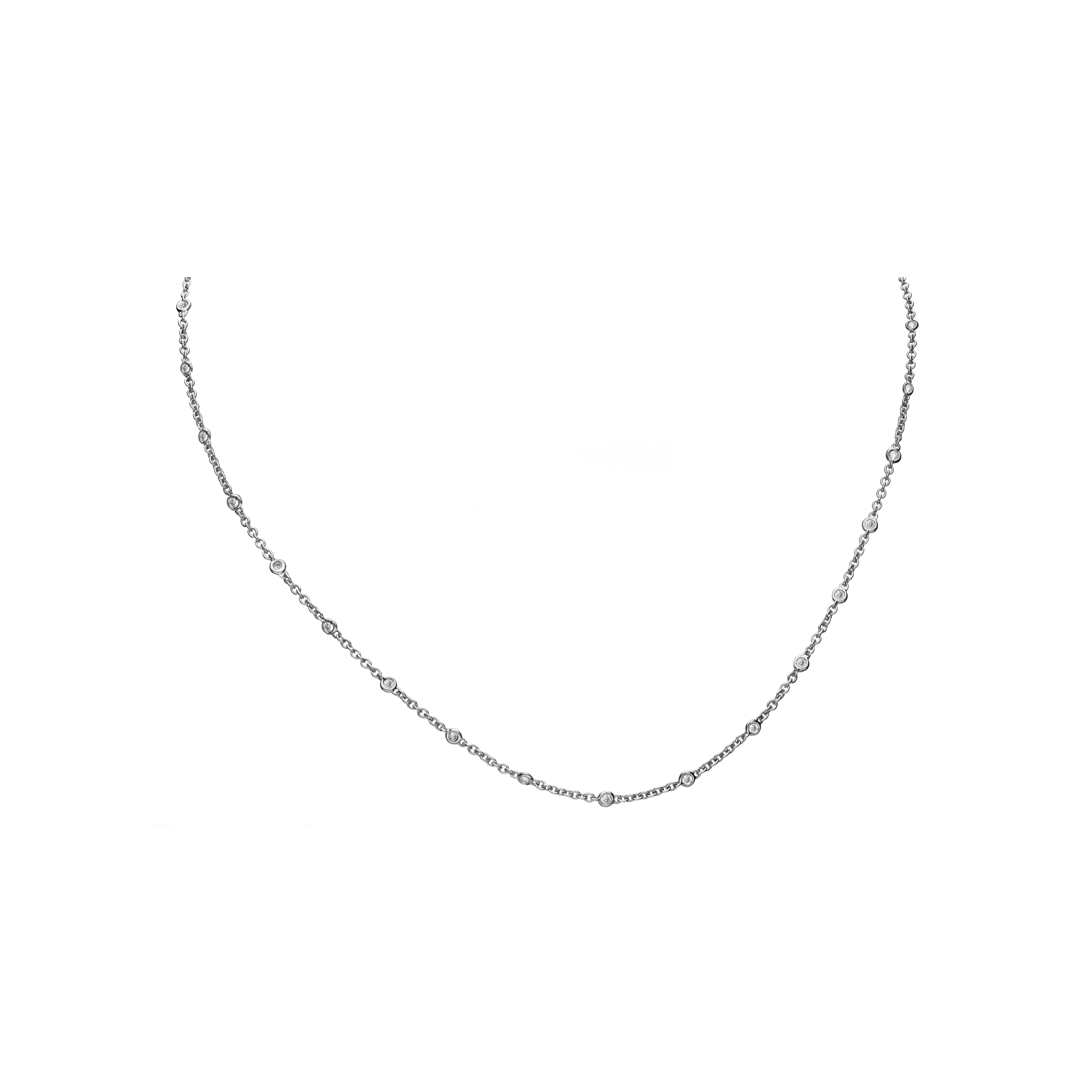 Bartorelli Italian Jewels | COLLANA IN ORO BIANCO CON DIAMANTI - 212-L943-OB (1)