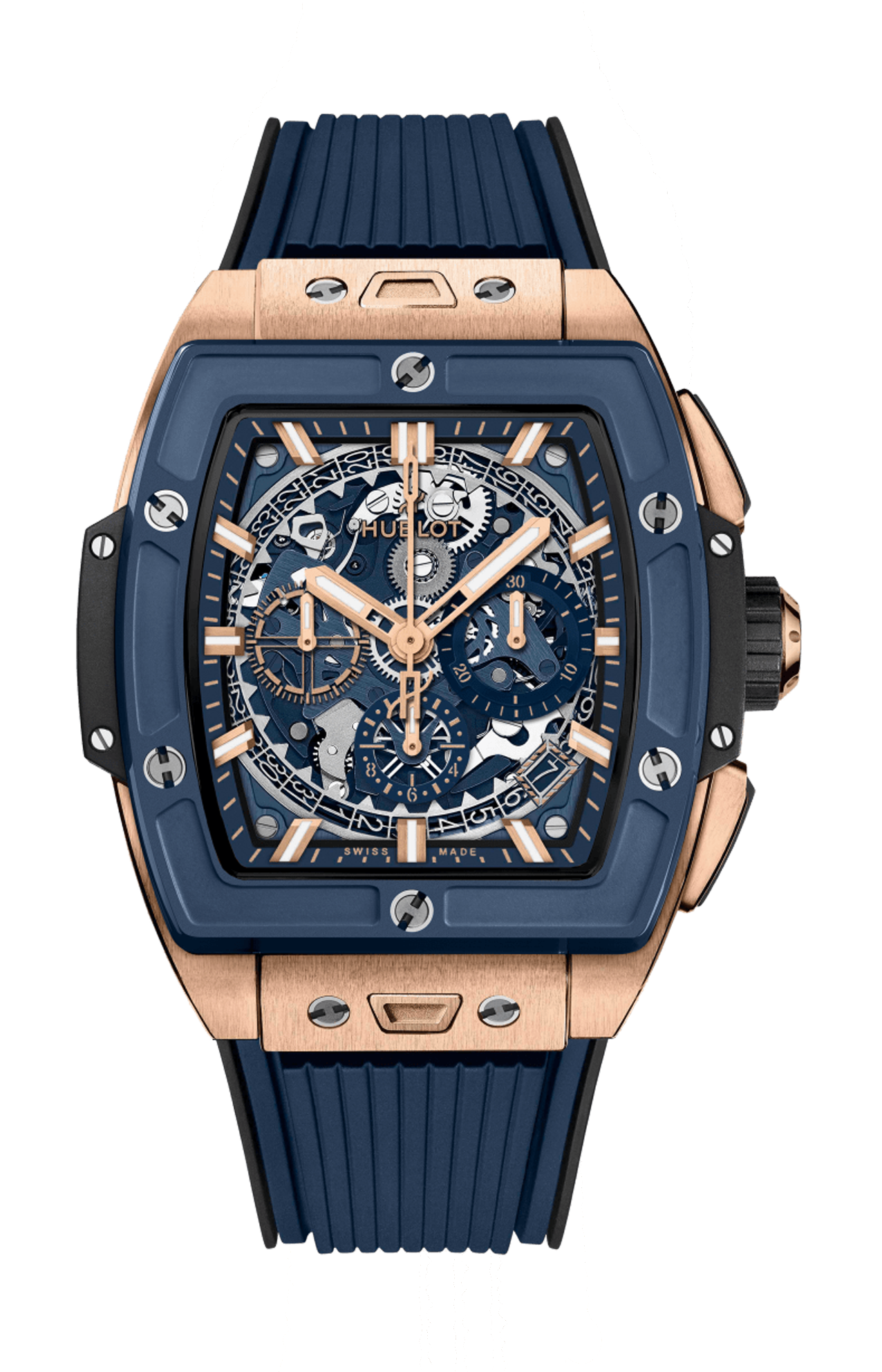 Hublot | SPIRIT OF BIG BANG KING GOLD BLUE CERAMIC 42 MM - 642.OL.7180.RX (1)