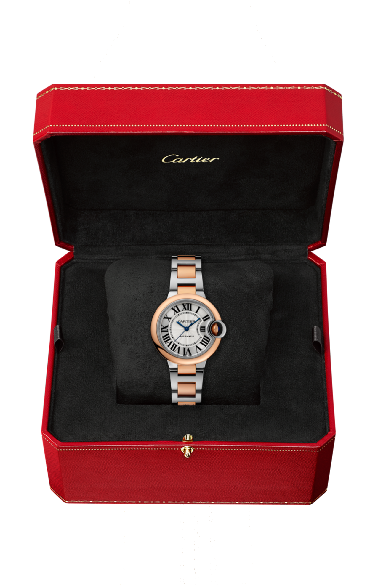 Cartier | BALLON BLEU DE CARTIER 33 MM, AUTOMATICO, ACCIAIO, ORO ROSA - W2BB0032 (2)