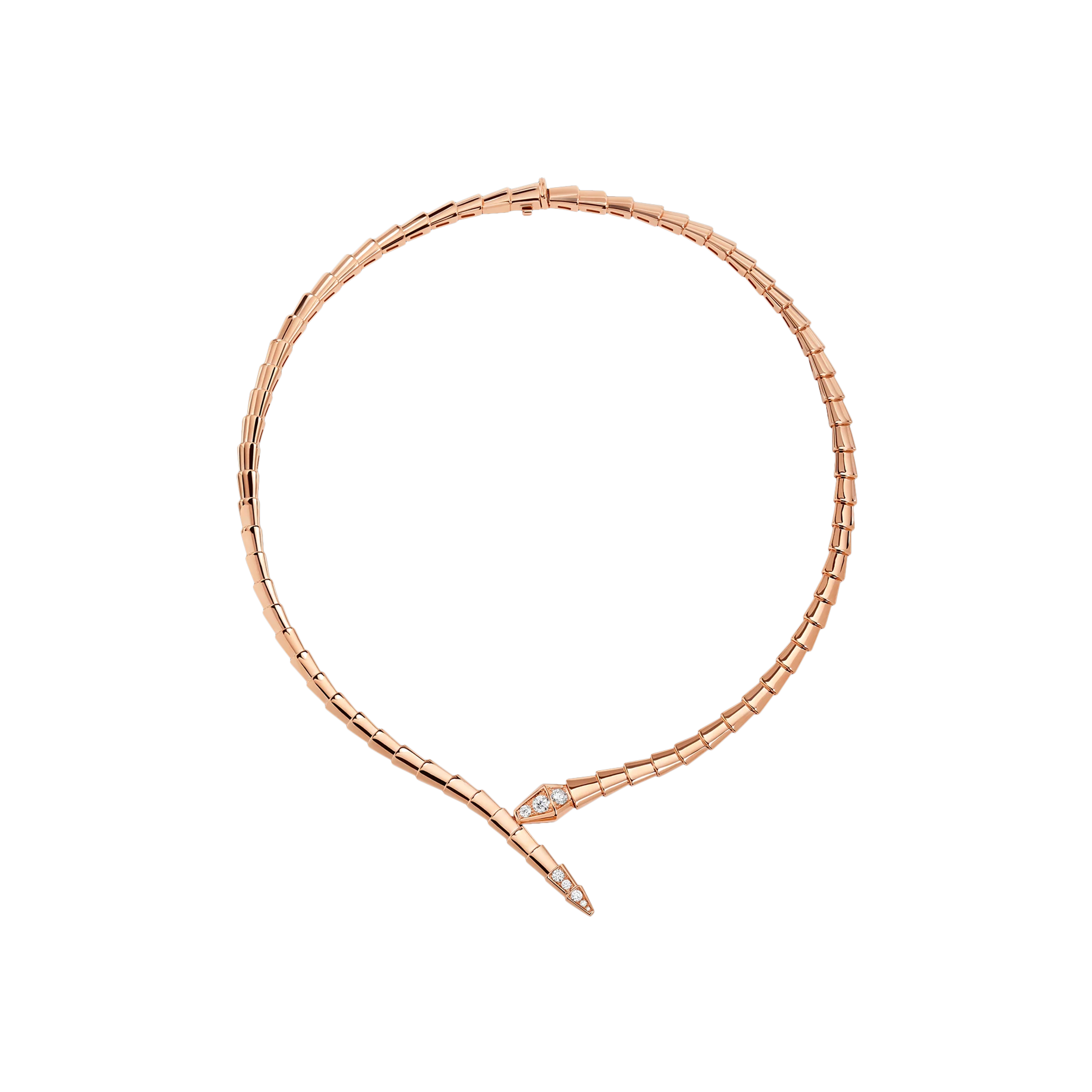 Bulgari | COLLANA SERPENTI VIPER IN ORO ROSA E DIAMANTI - 357793 - CL860213 (1)