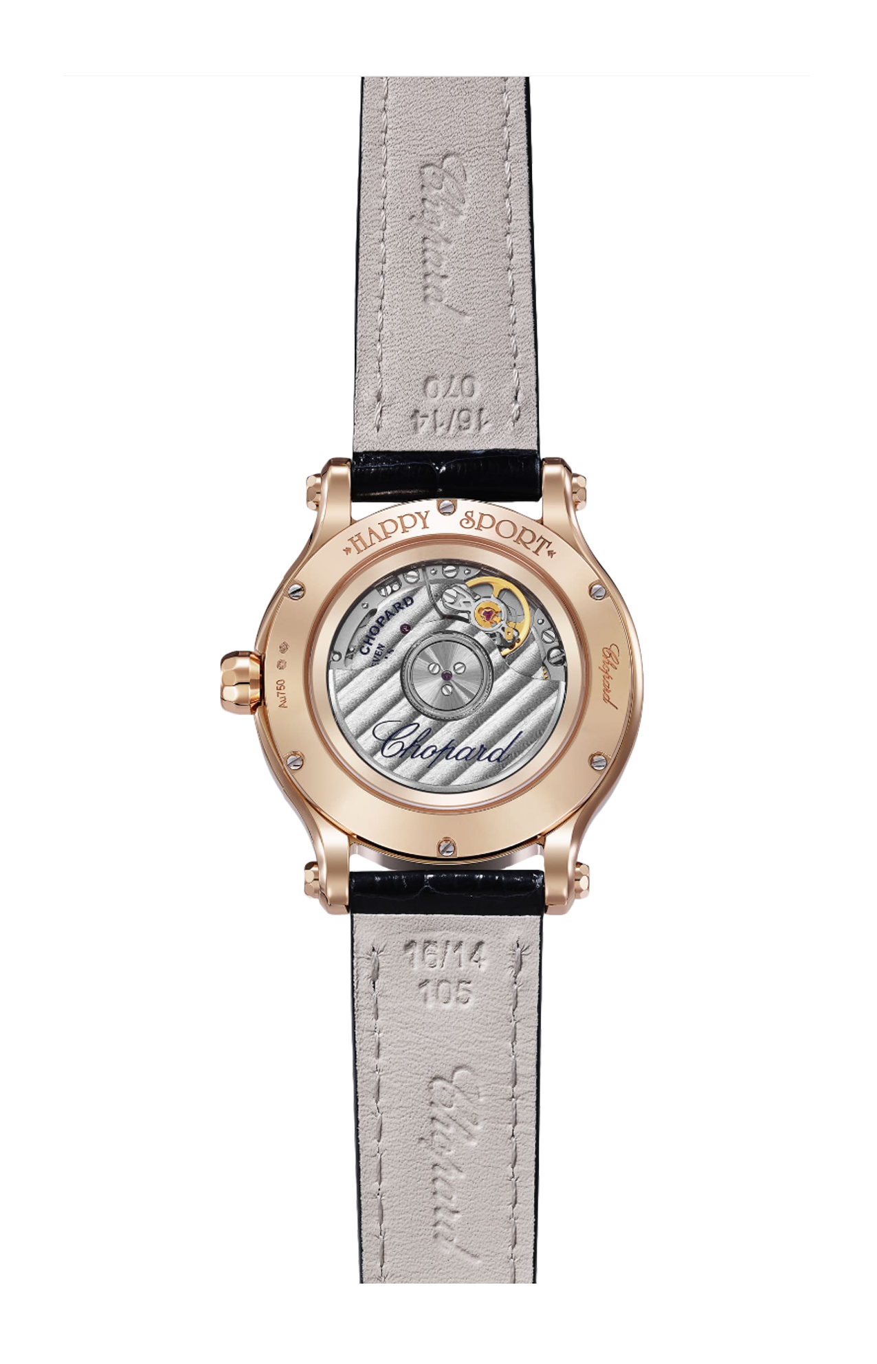 Chopard | HAPPY SPORT 33 MM, AUTOMATICO, ORO ROSA ETICO, DIAMANTI - 275378 (2)