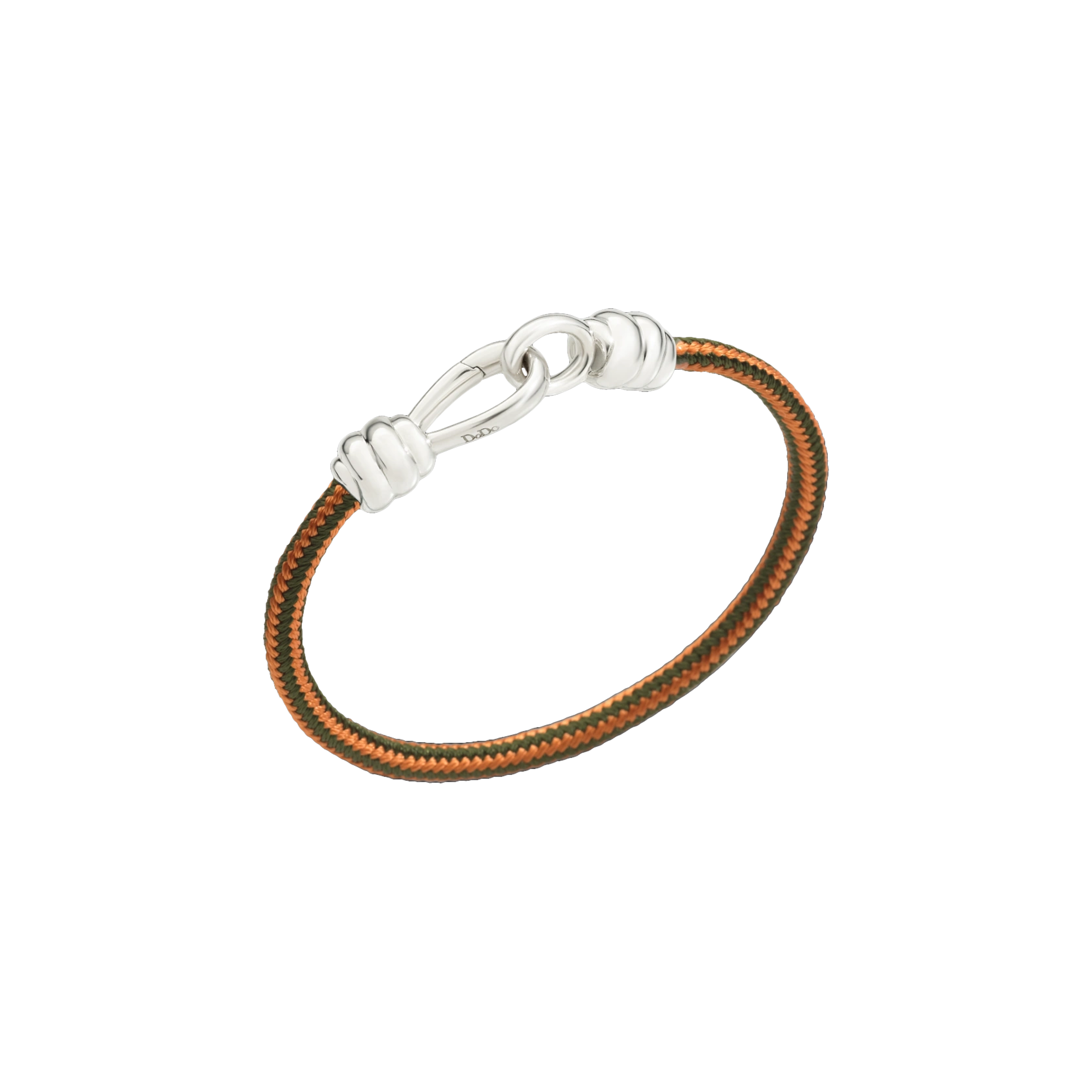 Dodo | DODO NODO - BRACCIALE NODO CON CHIUSURA IN ARGENTO 925 E CORDONE ARANCIO E VERDE - DBC2001KNOT0CVOAG - DBC2001KNOT0CVOAG (1)