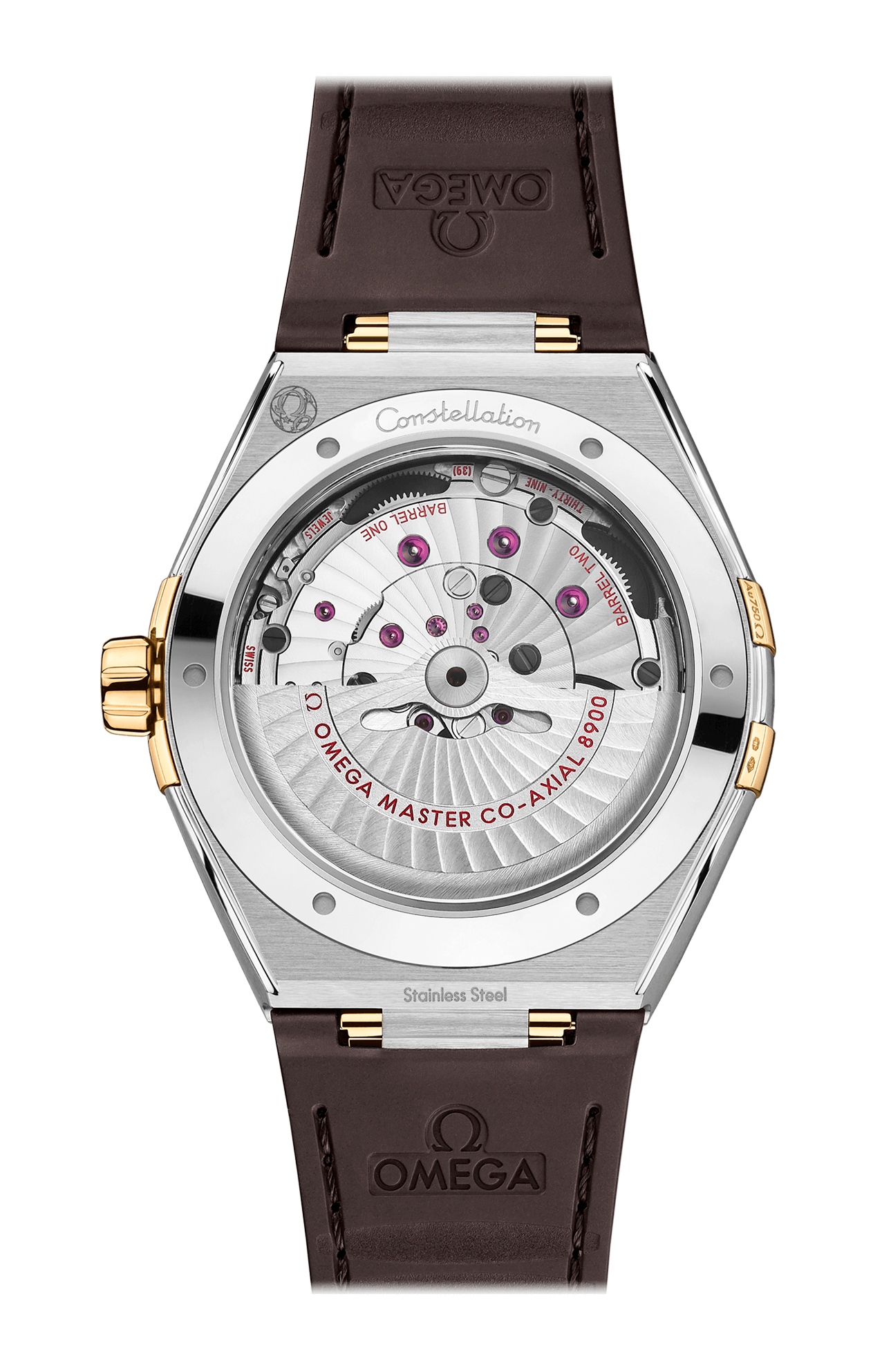 Omega | CONSTELLATION 41 MM, ACCIAIO-ORO GIALLO SU PELLE - 131.23.41.21.06.002 (2)