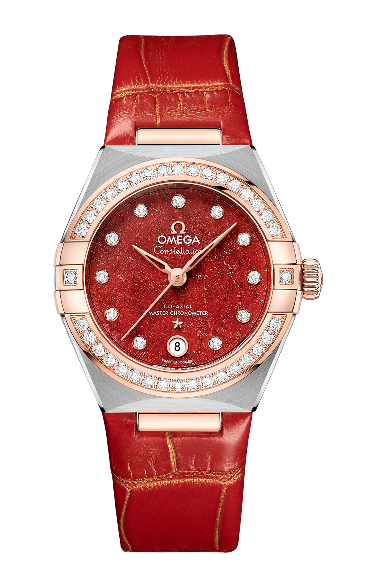 Omega | CONSTELLATION 29 MM, ACCIAIO-ORO SEDNA&trade; SU PELLE - 131.28.29.20.99.002 (1)