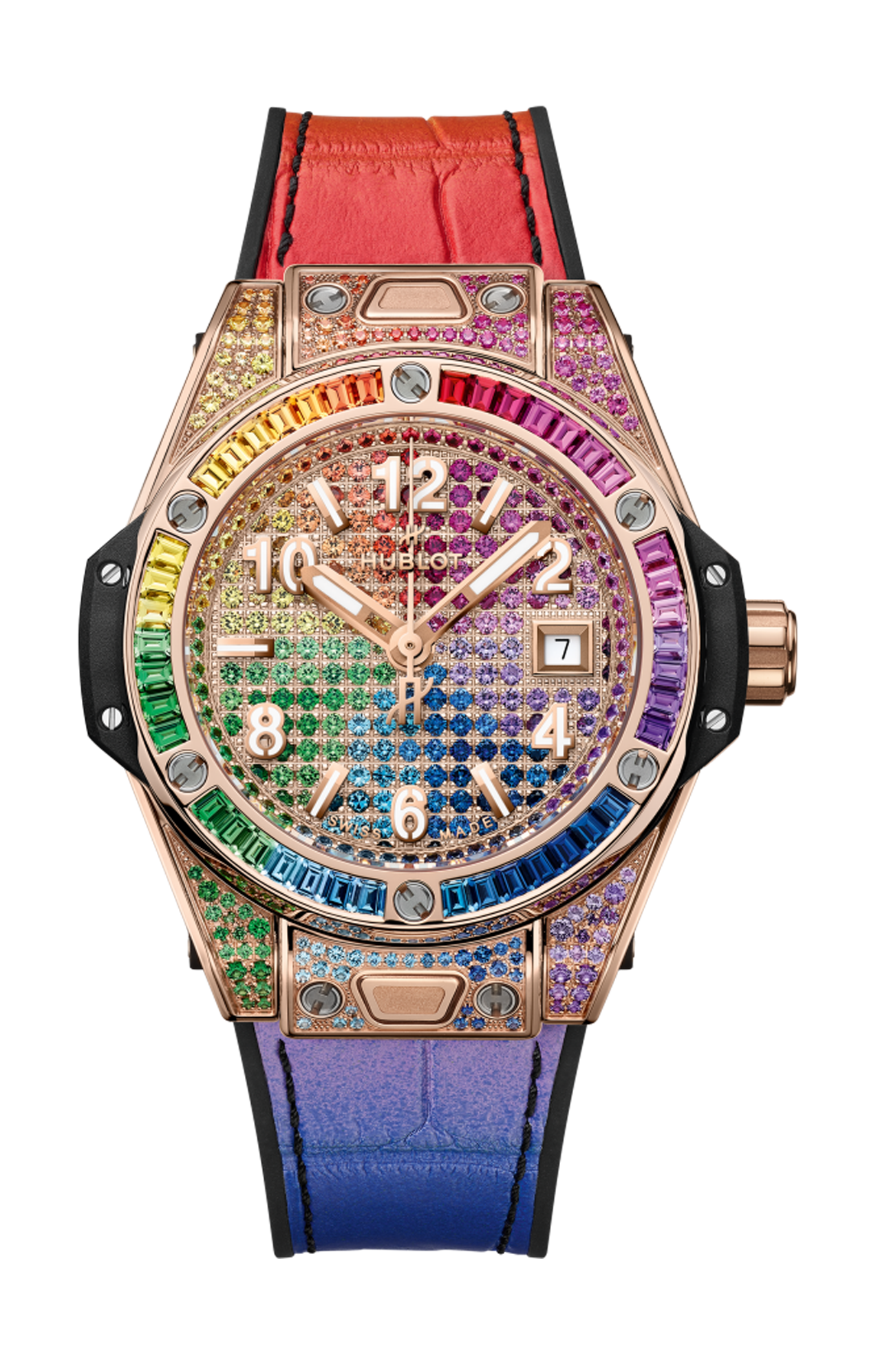 Hublot | BIG BANG ONE CLICK KING GOLD RAINBOW 33 MM - 485.OX.9900.LR.0999 (1)