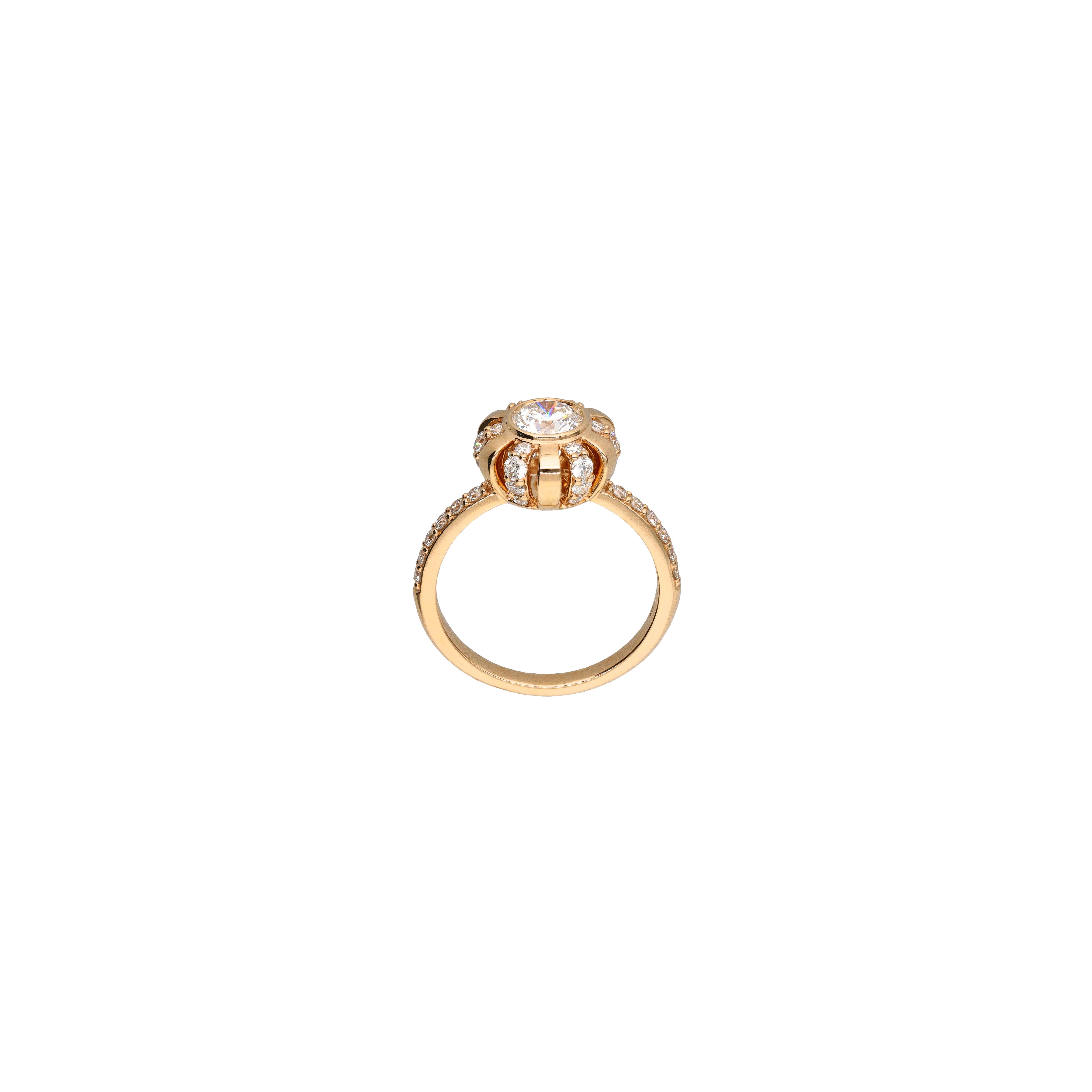 Bartorelli Italian Jewels | ANELLO CORONA IN ORO ROSA E DIAMANTI - VR28849DP (3)
