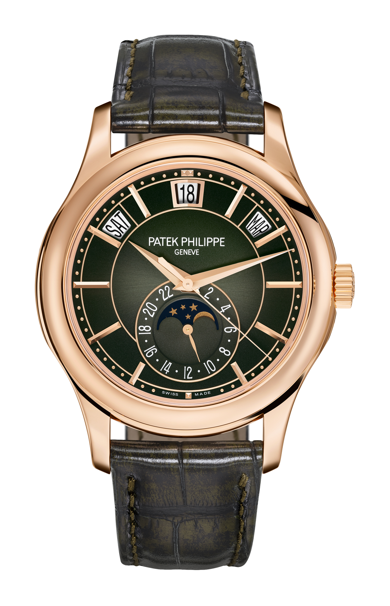 Patek Philippe | COMPLICAZIONI CALENDARIO ANNUALE, FASI LUNARI, CARICA AUTOMATICA - 5205R-011 (1)
