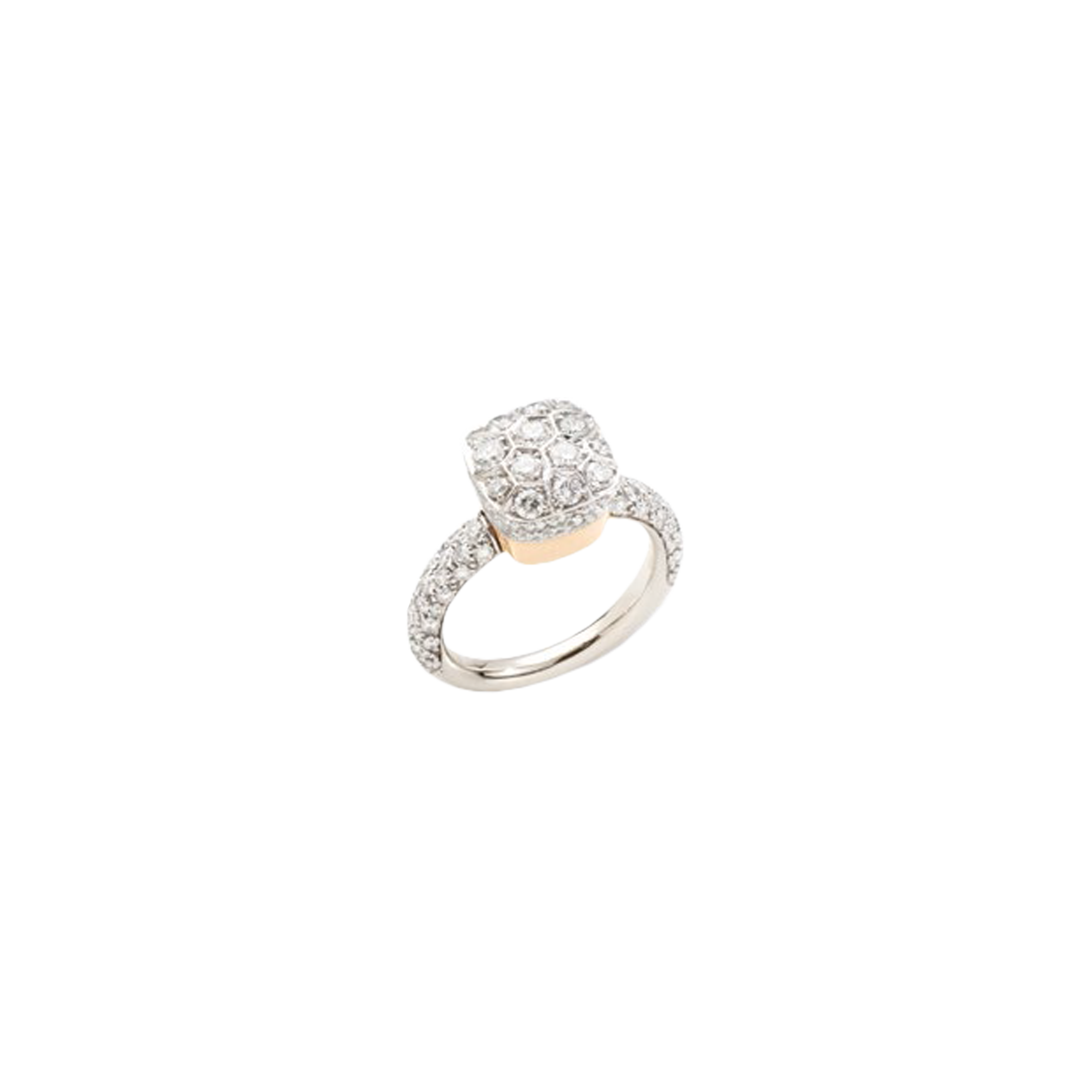 Pomellato | ANELLO NUDO IN ORO ROSA E ORO BIANCO CON PAV&Eacute; DI DIAMANTI - PAC2028O6WHRDB000 - PAC2028O6WHRDB000 (1)