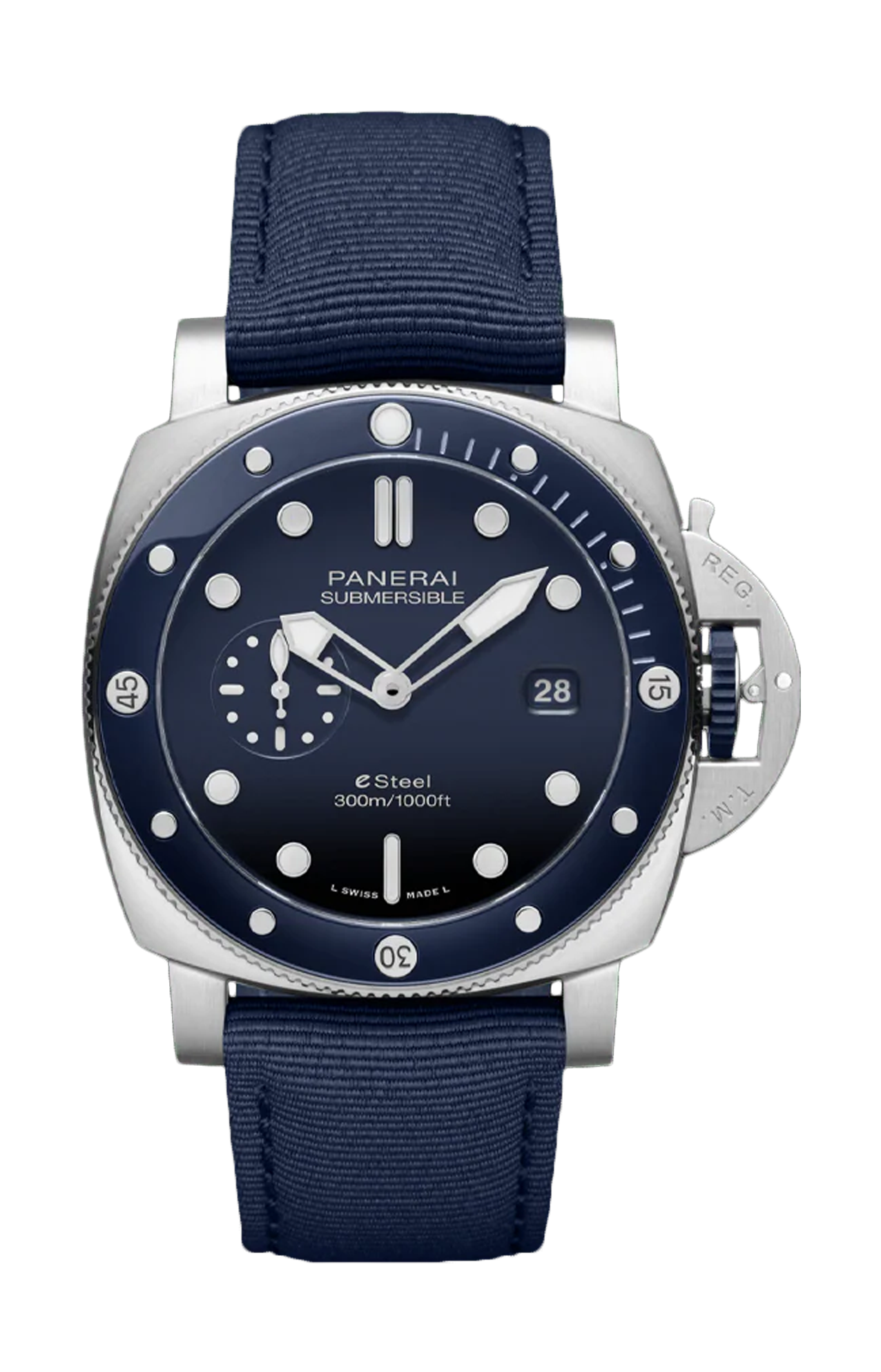 Panerai | SUBMERSIBLE QUARANTAQUATTRO ESTEEL&trade; BLU PROFONDO - PAM01289 (1)