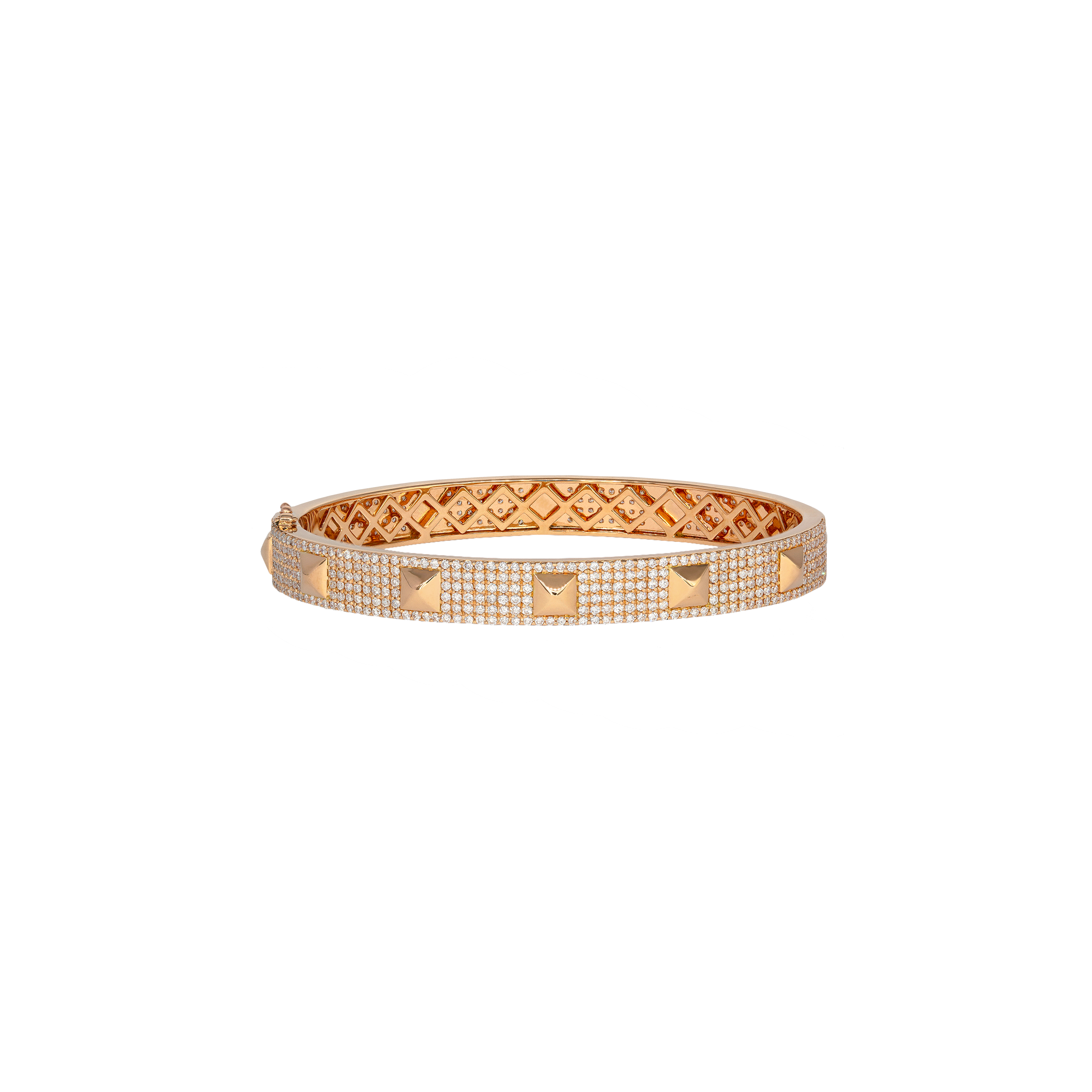 Bartorelli Italian Jewels | BRACCIALE IN ORO ROSA PAV&Eacute; DI DIAMANTI BIANCHI - VB28817DP (1)