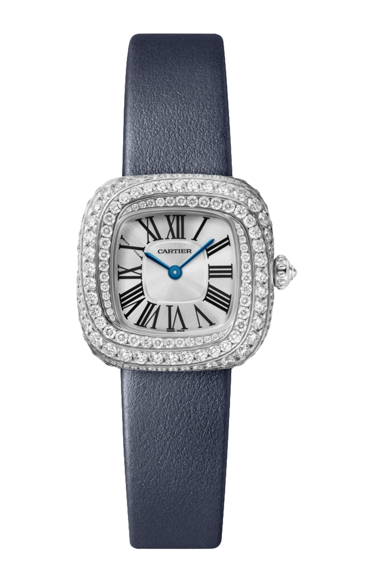 Cartier | COUSSIN DE CARTIER, MODELLO PICCOLO, QUARZO, ORO BIANCO, DIAMANTI - WJCS0002 (1)