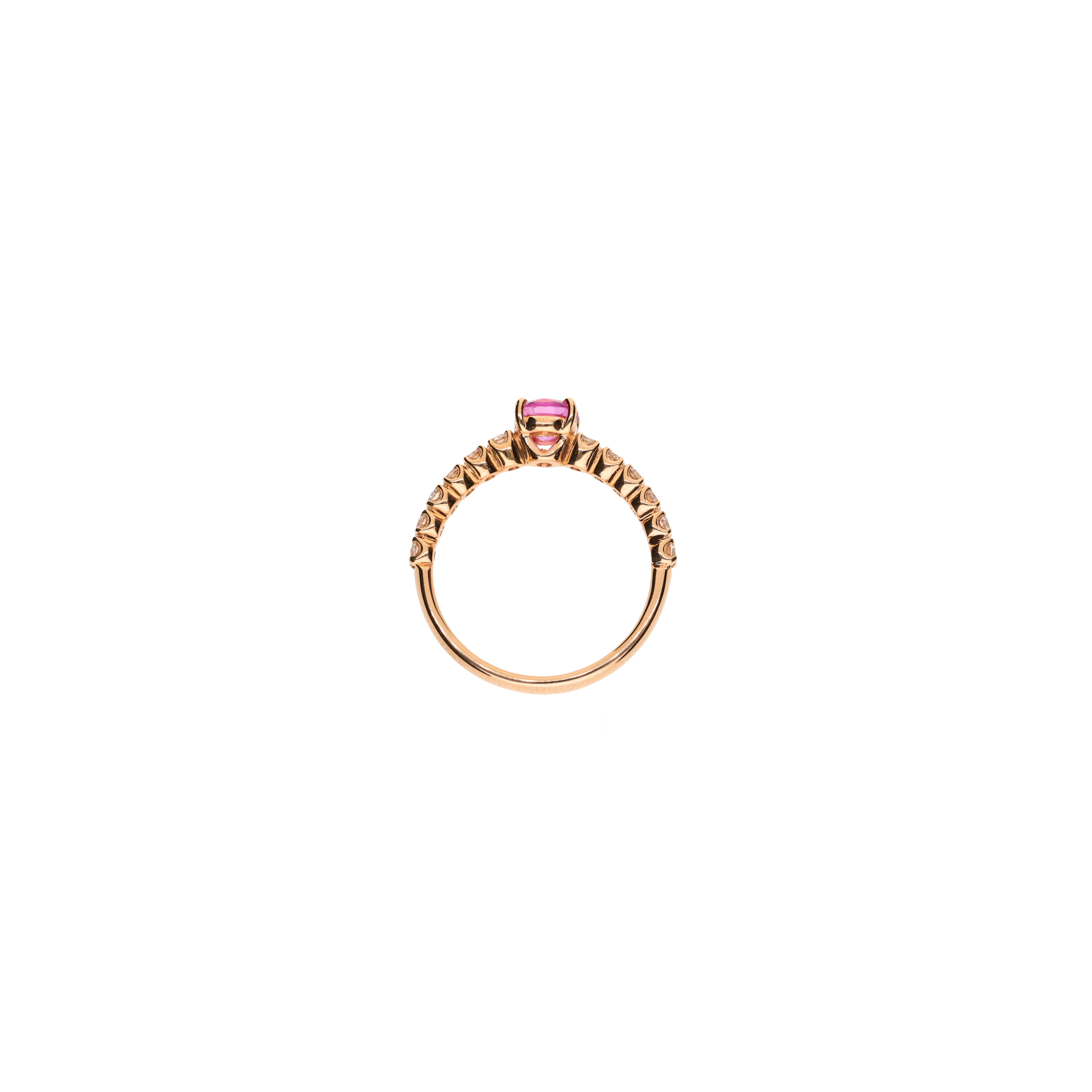 Bartorelli Italian Jewels | ANELLO IN ORO ROSA CON ZAFFIRO ROSA E DIAMANTI - FA1143R023002N (3)