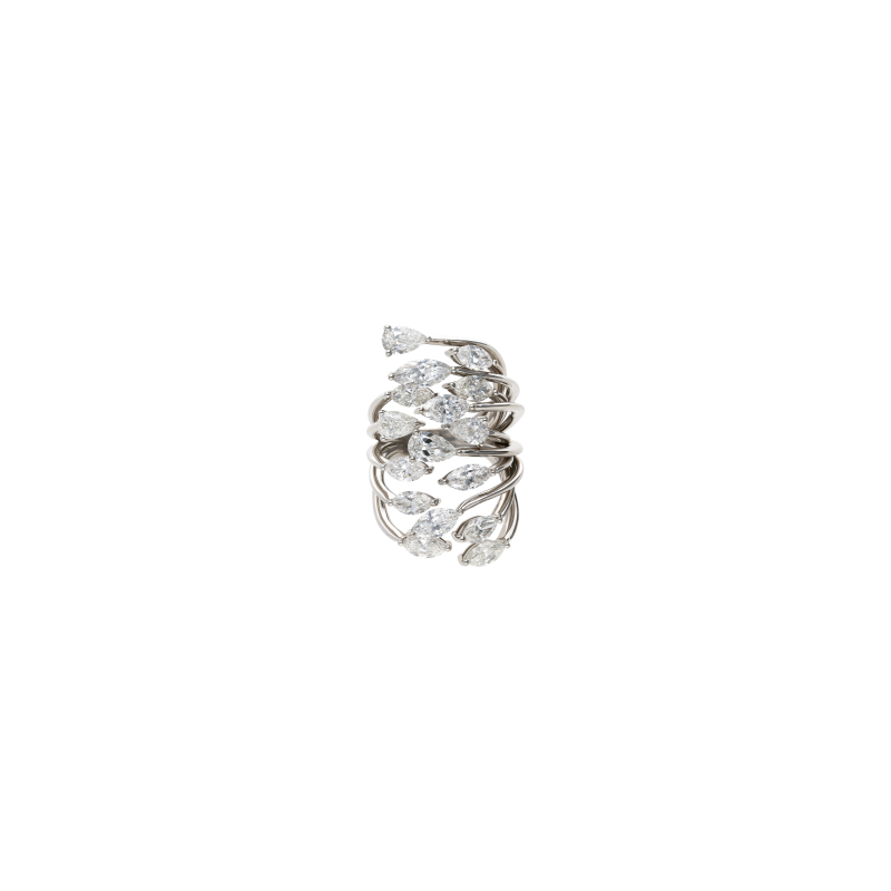 Bartorelli Italian Jewels | ANELLO IN ORO BIANCO CON DIAMANTI BIANCHI - 3R00001DW2 (2)
