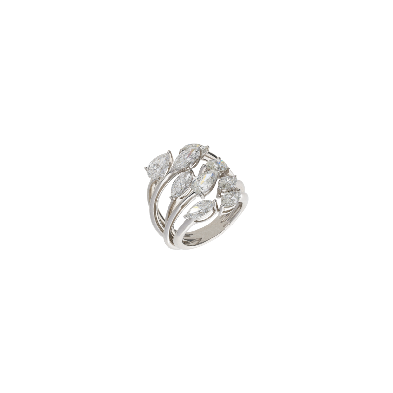 Bartorelli Italian Jewels | ANELLO IN ORO BIANCO E DIAMANTI BIANCHI - 3R00159DW2 (1)