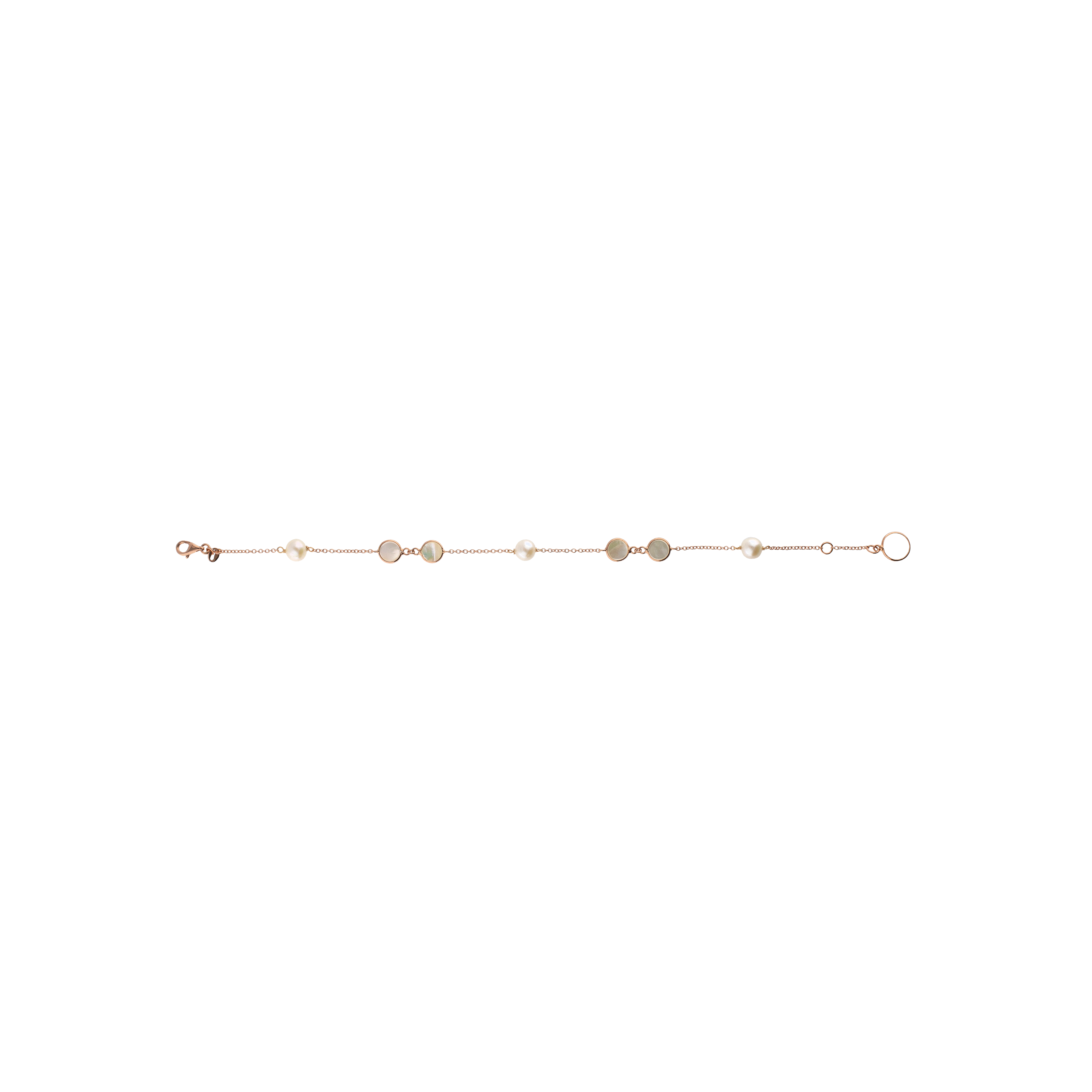 Bartorelli Italian Jewels | BRACCIALE IN ORO ROSA CON PERLE E MADREPERLA - 0008038BP0 (1)