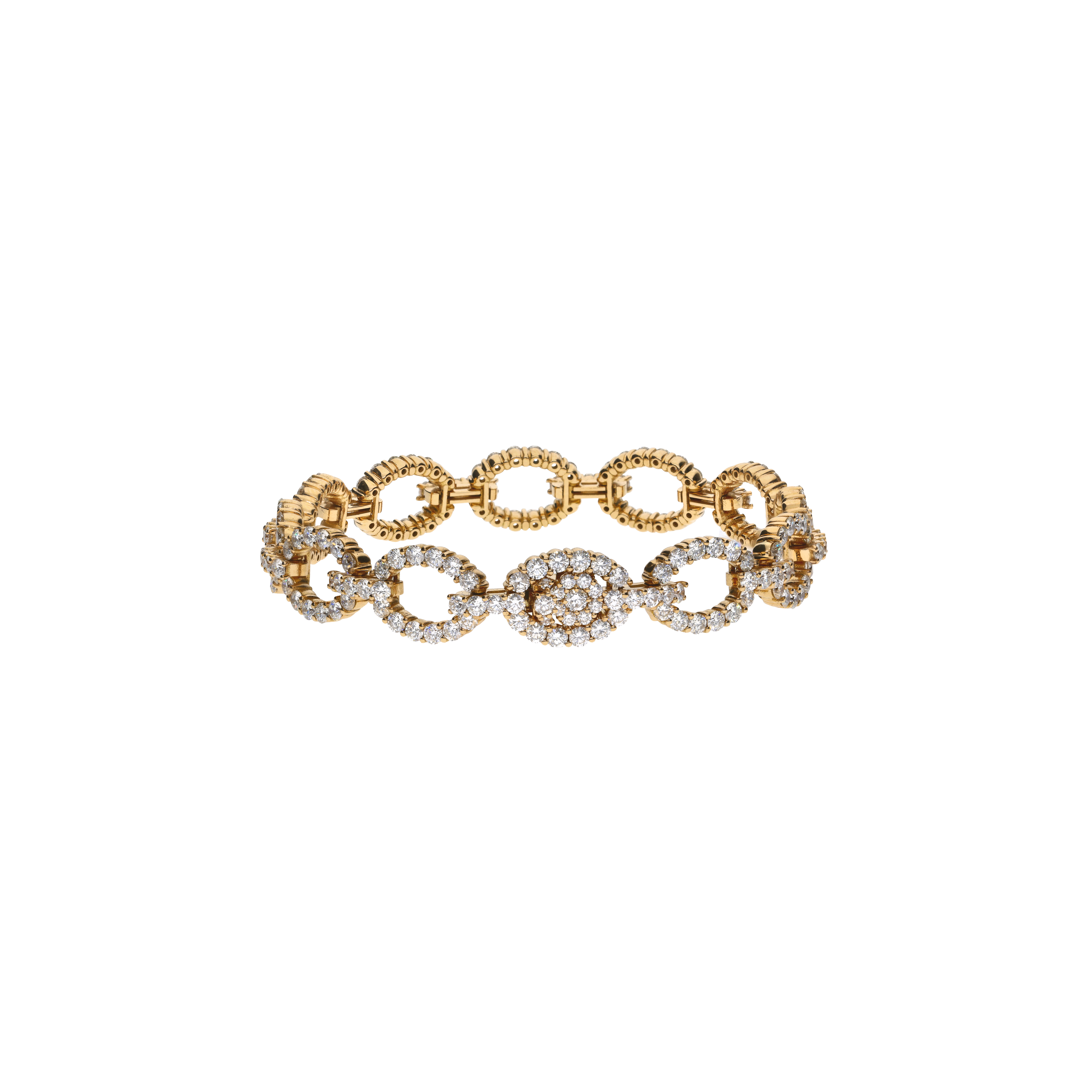 Bartorelli Italian Jewels | BRACCIALE SEMIRIGIDO IN ORO ROSA CON PAV&Eacute; DI DIAMANTI - 1PU1482123/1 (1)