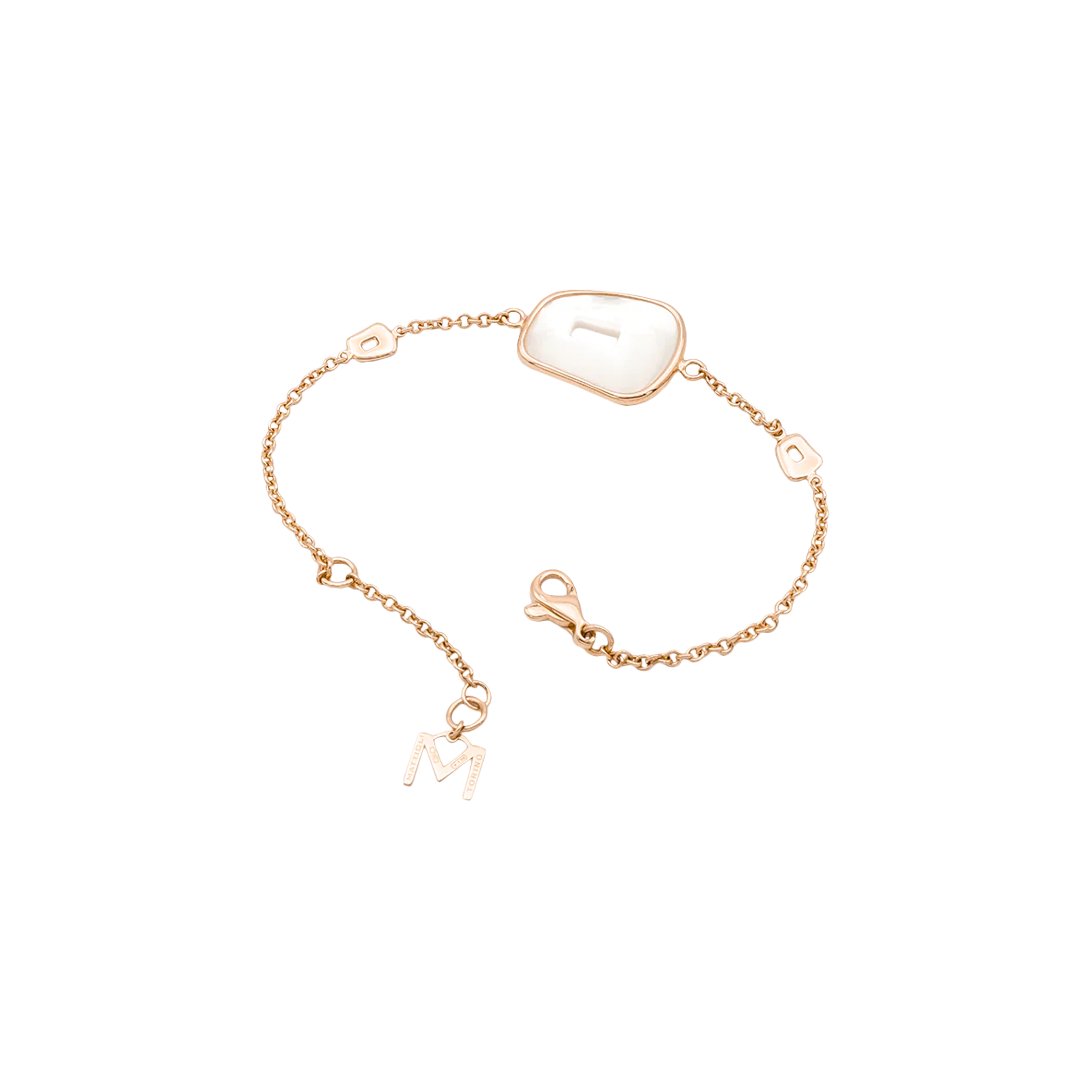 Mattioli | BRACCIALE PUZZLE IN ORO ROSA E MADREPERLA - MBR054R056VX - MBR054R056VX (1)