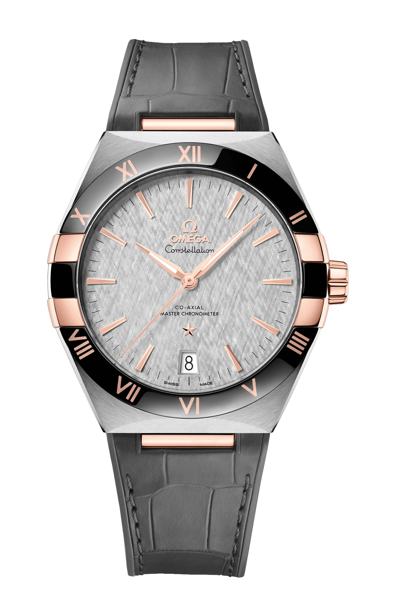 Omega | CONSTELLATION 41 MM, ACCIAIO-ORO SEDNA&trade; SU PELLE - 131.23.41.21.06.001 (1)