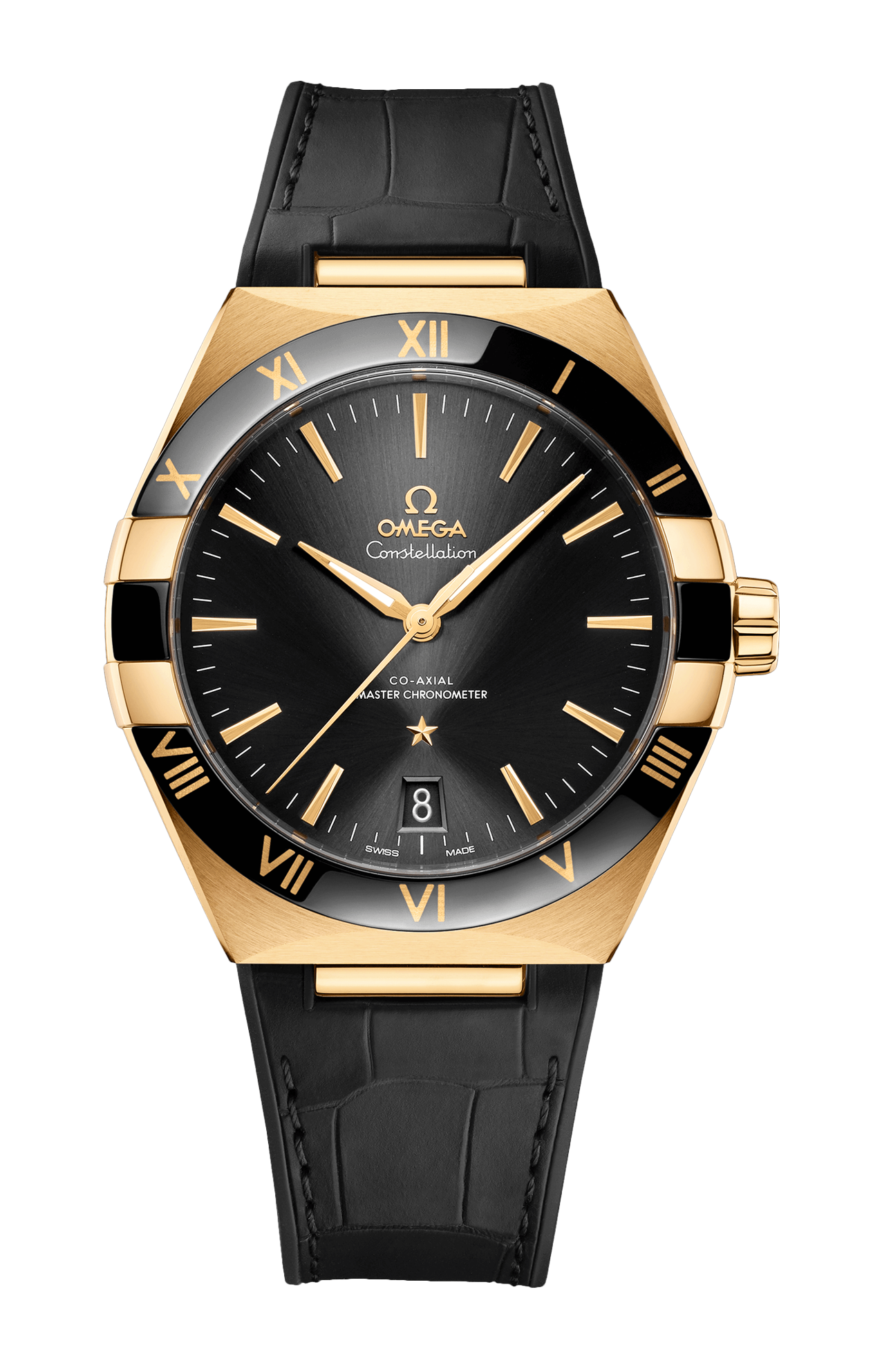 Omega | CONSTELLATION 41 MM, ORO GIALLO SU PELLE - 131.63.41.21.01.001 (1)