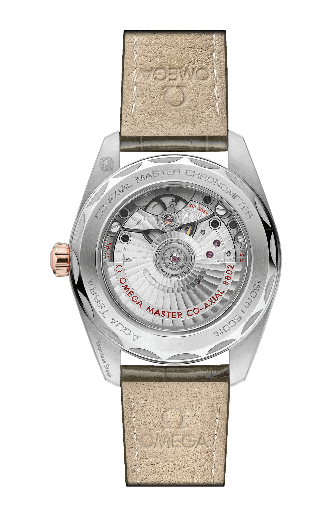 Omega | SEAMASTER AQUA TERRA 150M 38 MM, ACCIAIO-ORO SEDNA&trade; SU PELLE - 220.23.38.20.60.001 (2)