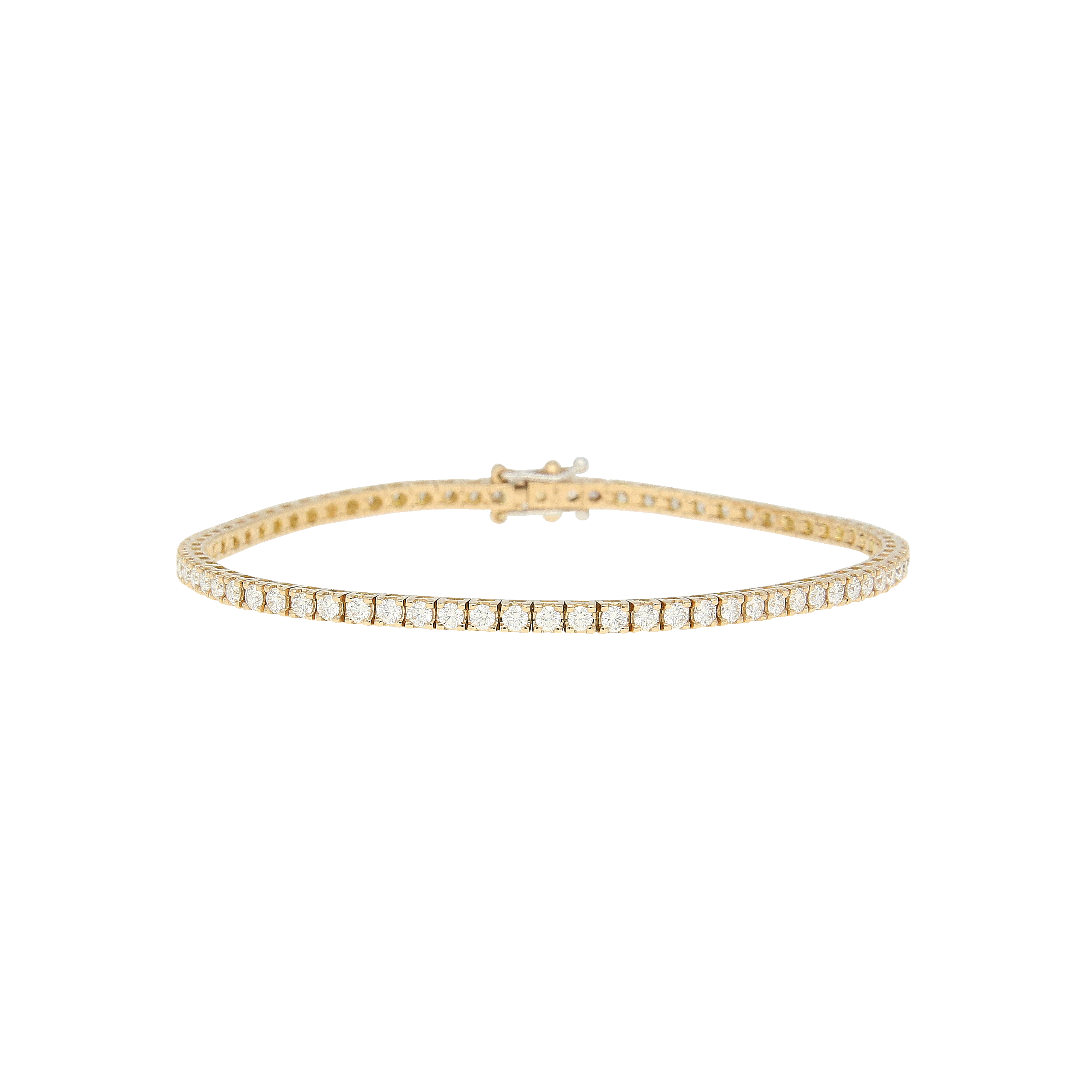 Bartorelli Italian Jewels | BRACCIALE TENNIS  IN ORO ROSA CON DIAMANTI - 417-P350 (1)