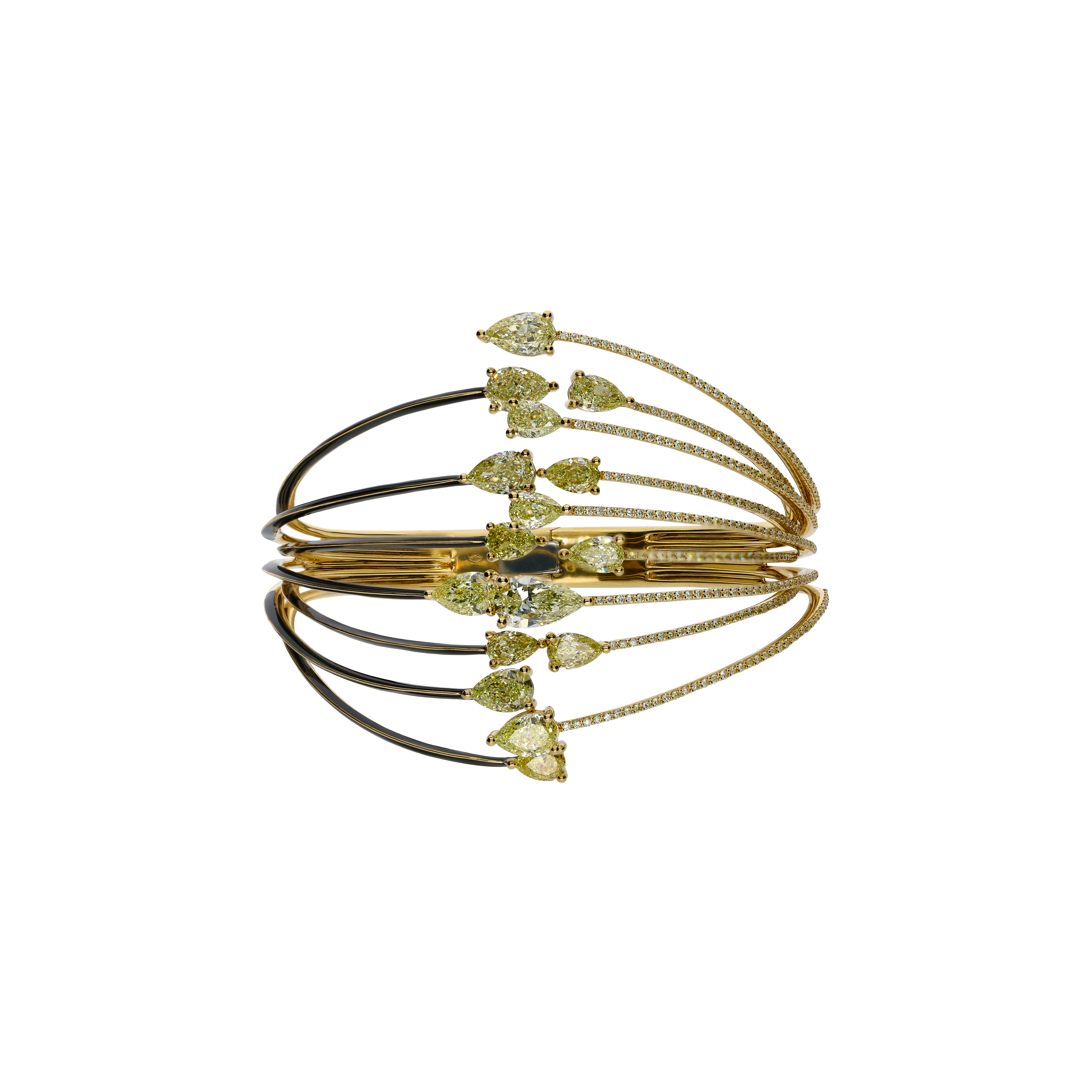 Bartorelli Italian Jewels | BRACCIALE RAMI IN ORO GIALLO CON DIAMANTI FANCY YELLOW - VBH03156DYEBLKY (1)