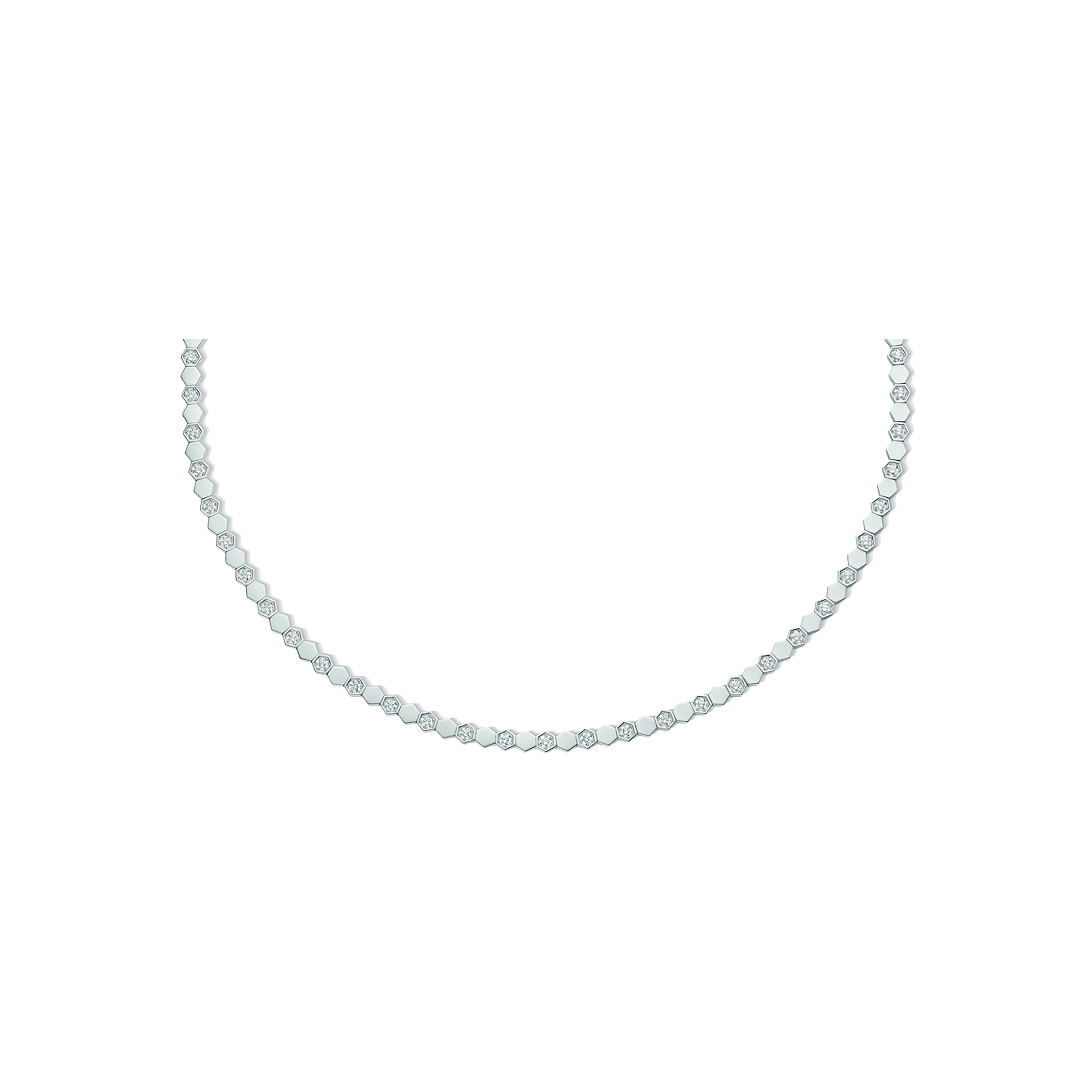 Chaumet | CHAUMET - COLLANA BEE MY LOVE IN ORO BIANCO E SEMI-PAV&Eacute; DI DIAMANTI  - 083986 - 083986 (1)