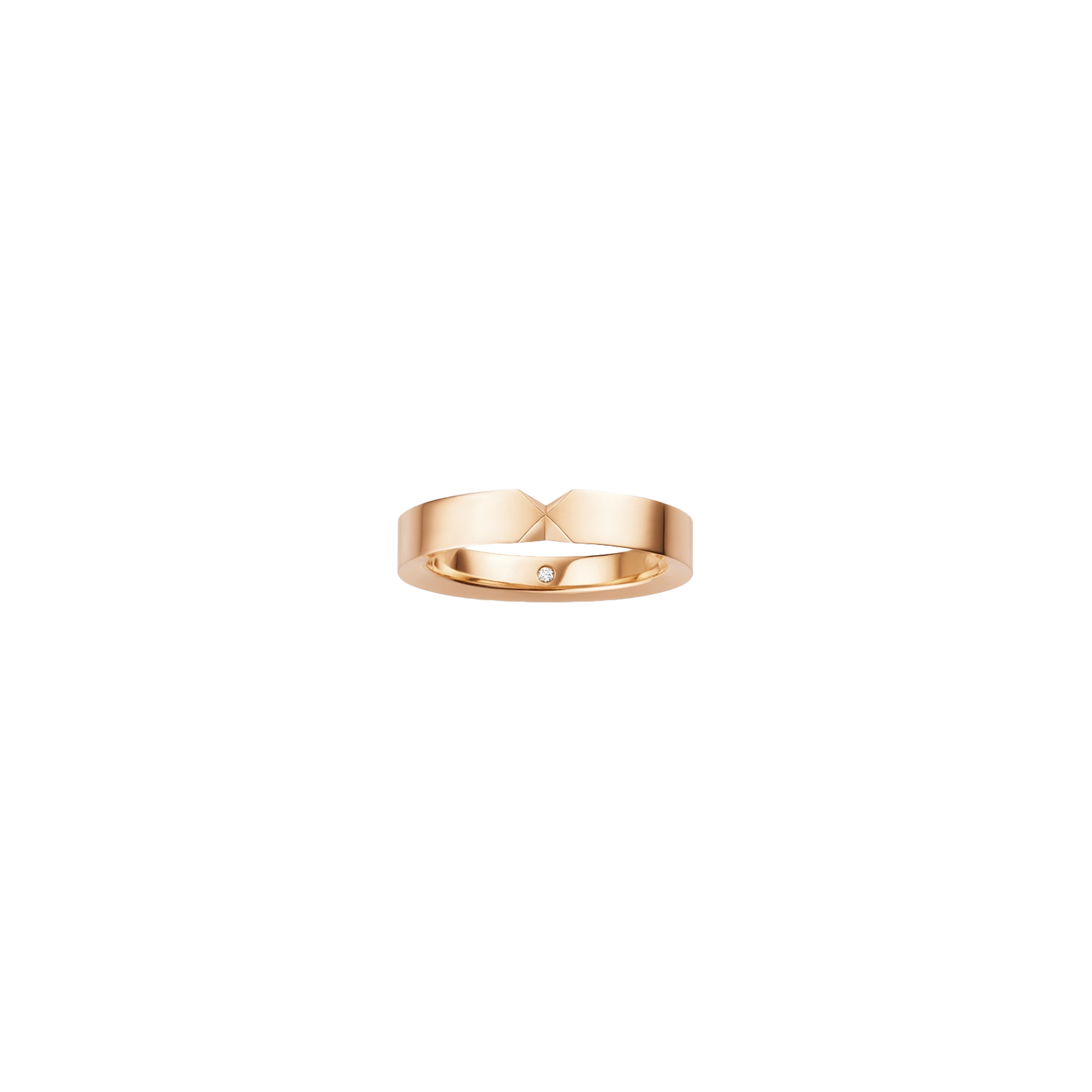 Chaumet | CHAUMET - FEDE NUZIALE TRIOMPHE DE CHAUMET IN ORO ROSA CON INCASTONATO UN DIAMANTE SEGRETO - 084090 - 084090 (1)