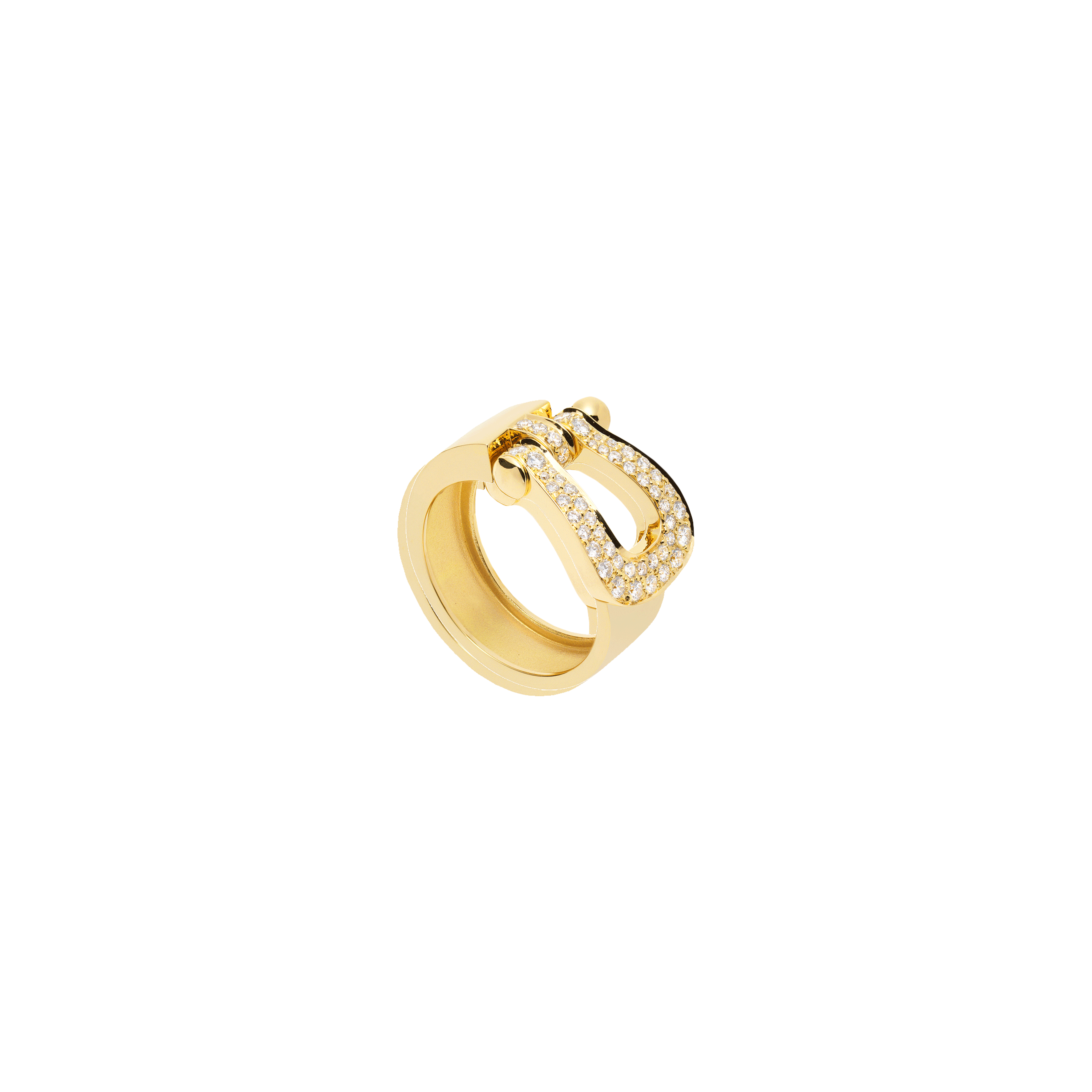 Fred | ANELLO FORCE 10 MODELLO GRANDE IN ORO GIALLO E DIAMANTI - 4B0351 - 4B0351 (1)