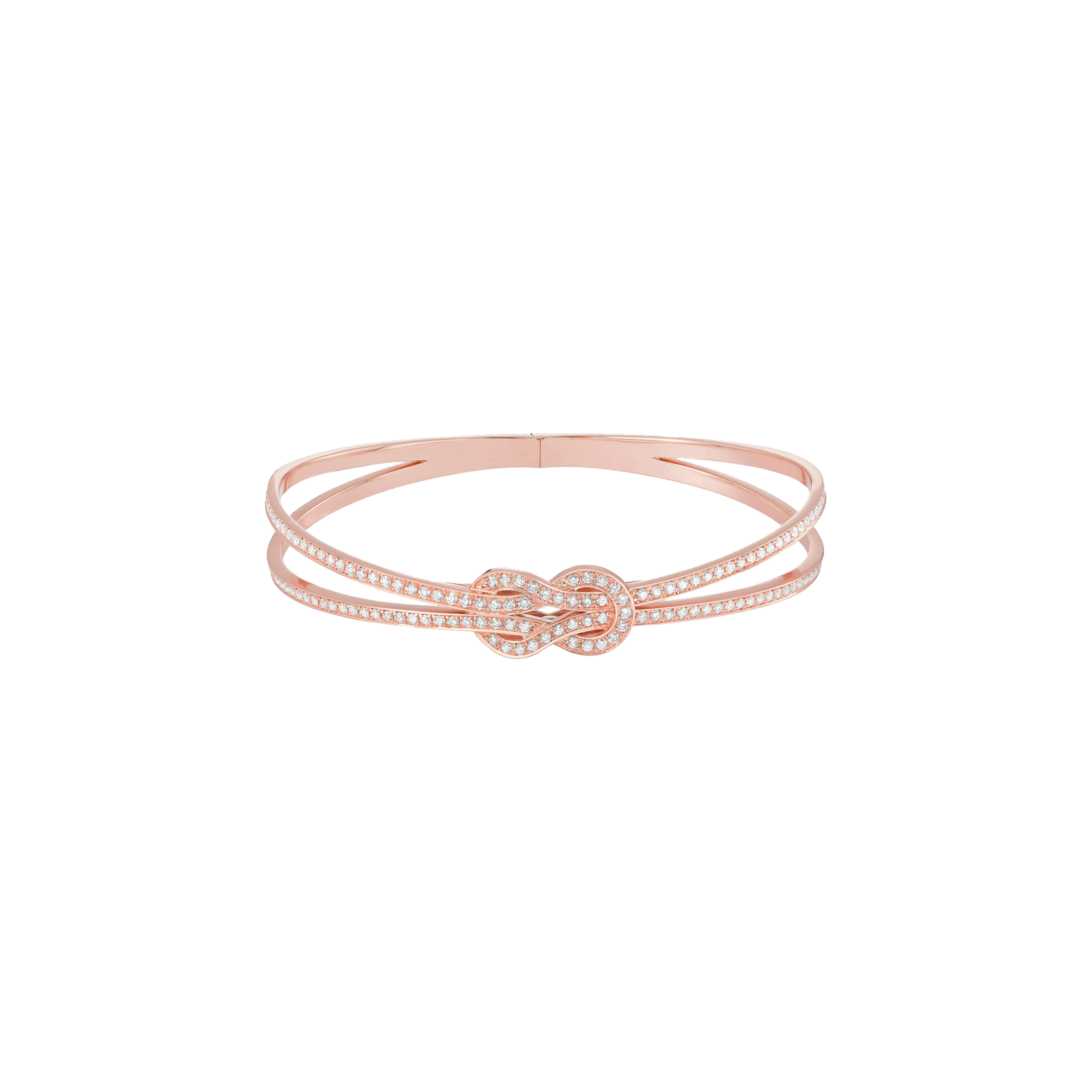 Fred | BRACCIALE RIGIDO CHANCE INFINIE IN ORO ROSA E DIAMANTI - 6J0185 - 6J0185 (1)