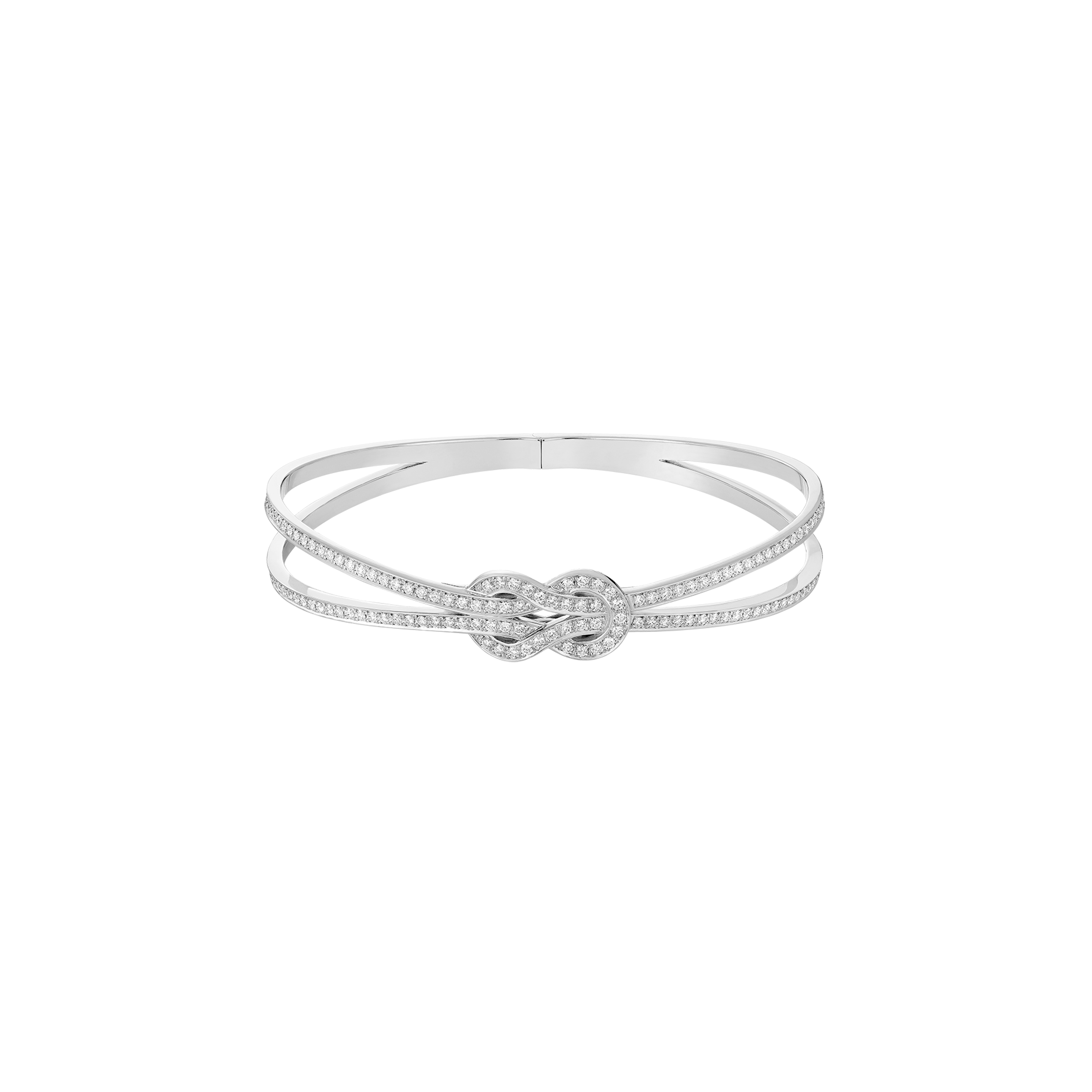 Fred | BRACCIALE RIGIDO CHANCE INFINIE IN ORO BIANCO E DIAMANTI - 6J0186 - 6J0186 (1)