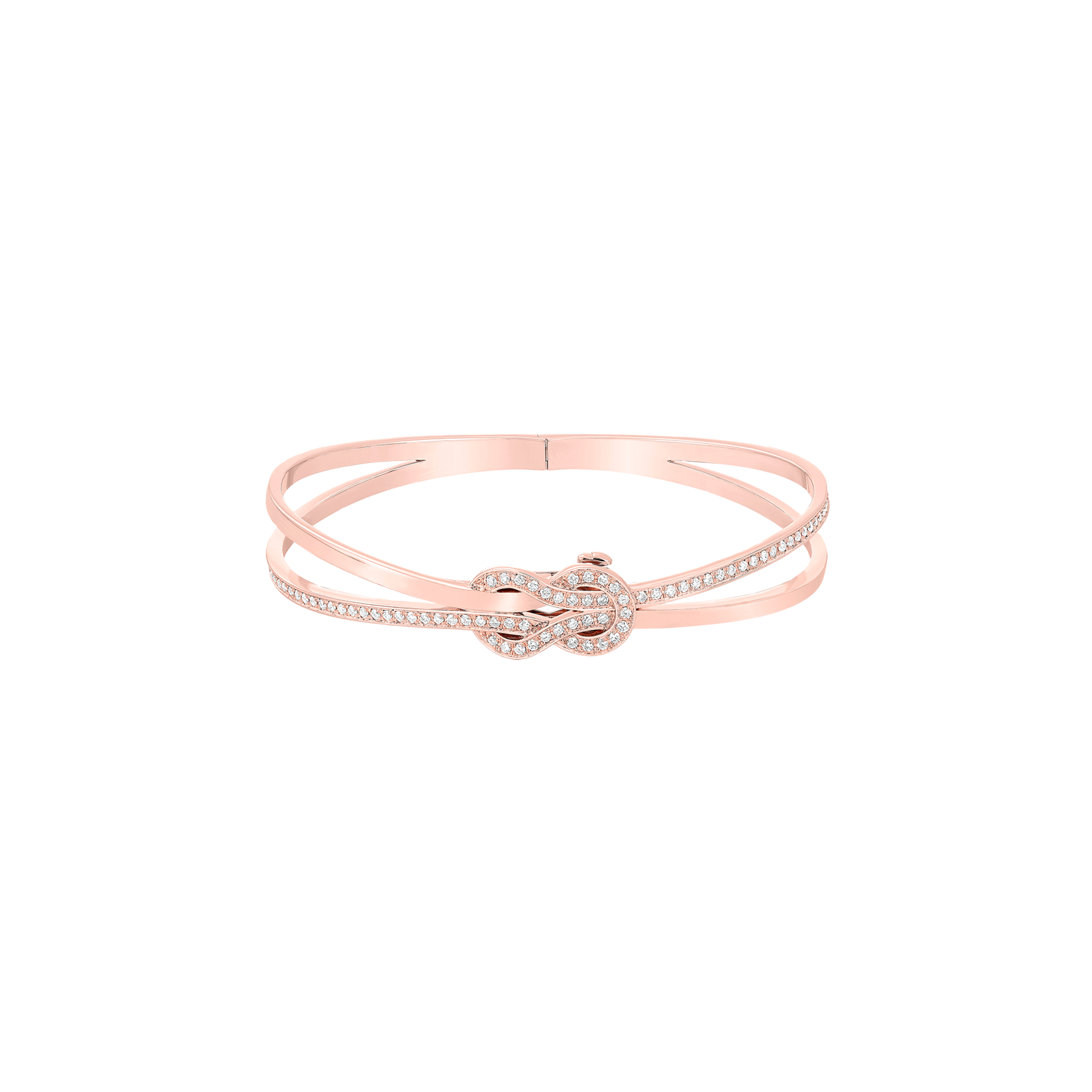 Fred | BRACCIALE RIGIDO CHANCE INFINIE IN ORO ROSA E DIAMANTI - 6J0194 - 6J0194 (1)