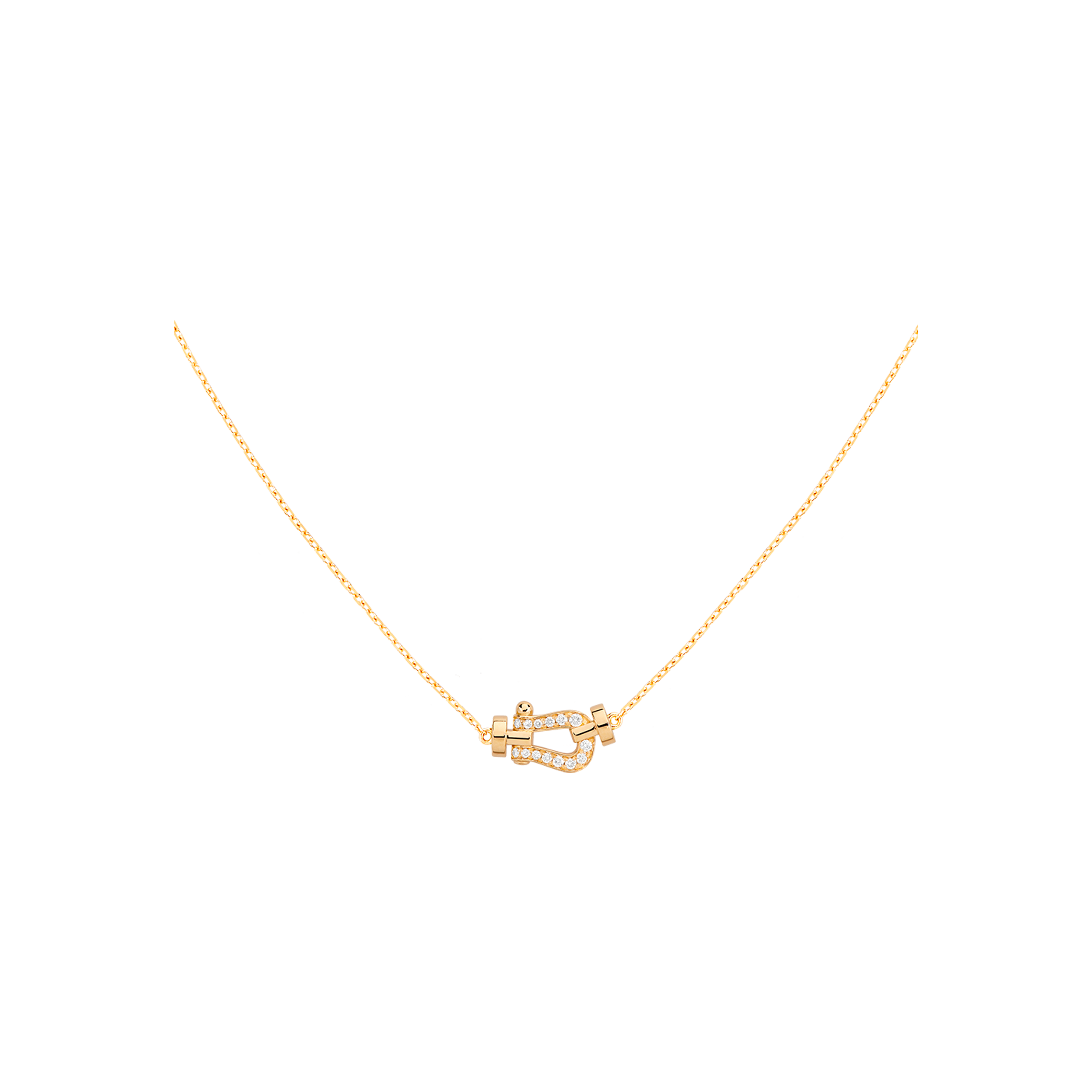 Fred | COLLANA FORCE 10 MODELLO PICCOLO IN ORO GIALLO CON DIAMANTI  - 7B0279 - 7B0279 (1)