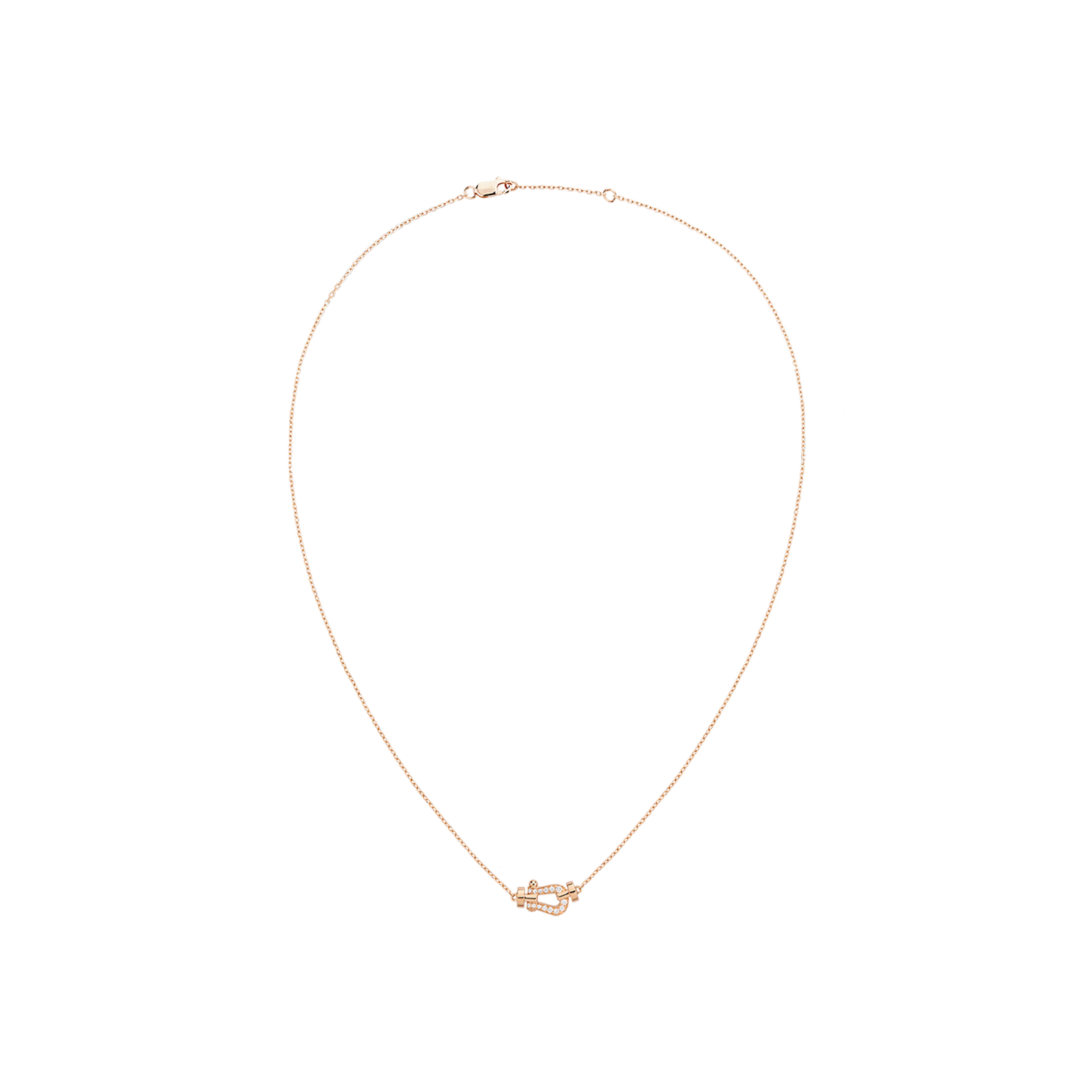 Fred | COLLANA FORCE 10 MODELLO PICCOLO IN ORO ROSA CON DIAMANTI  - 7B0280 - 7B0280 (2)