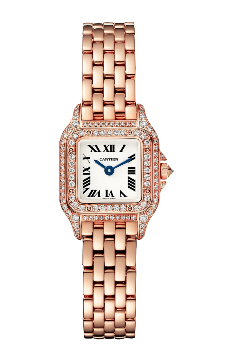 Cartier | PANTH&Egrave;RE DE CARTIER - MODELLO MINI, ORO ROSA E DIAMANTI - WJPN0068 (1)