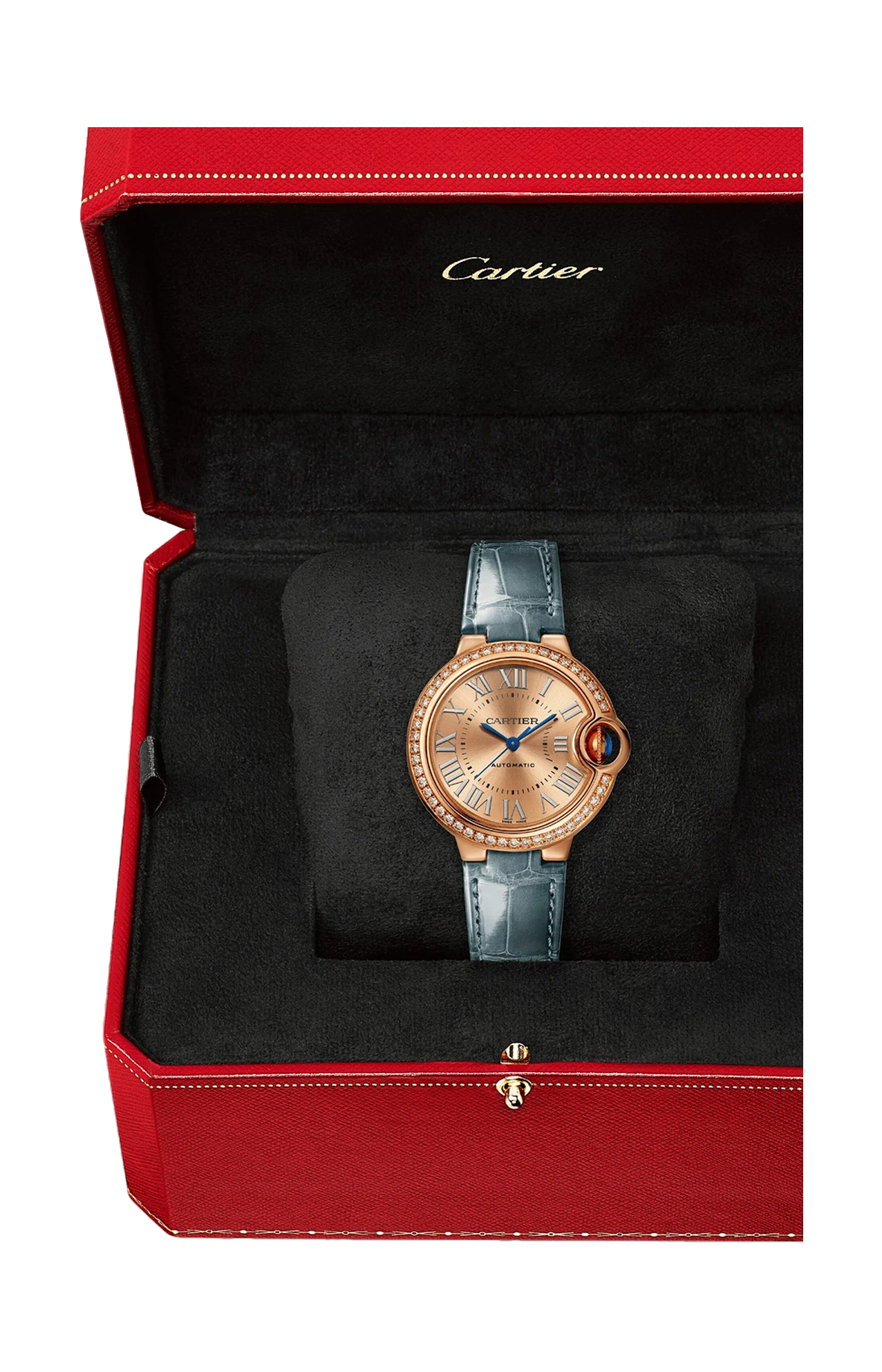 Cartier | BALLON BLEU DE CARTIER 33 MM, AUTOMATICO, ORO ROSA, DIAMANTI - WJBB0076 (2)