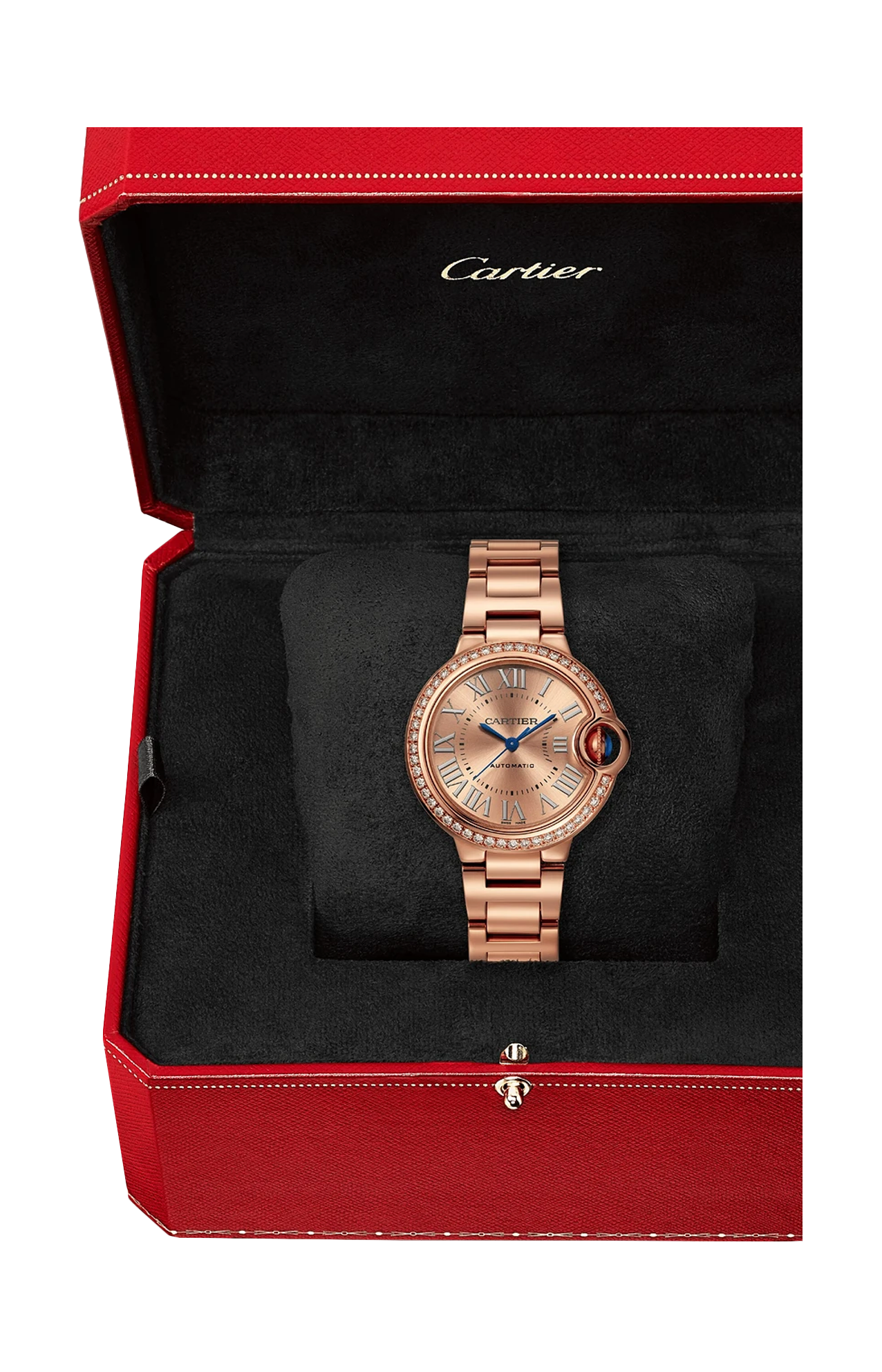Cartier | BALLON BLEU DE CARTIER 33 MM, AUTOMATICO, ORO ROSA, DIAMANTI - WJBB0077 (2)
