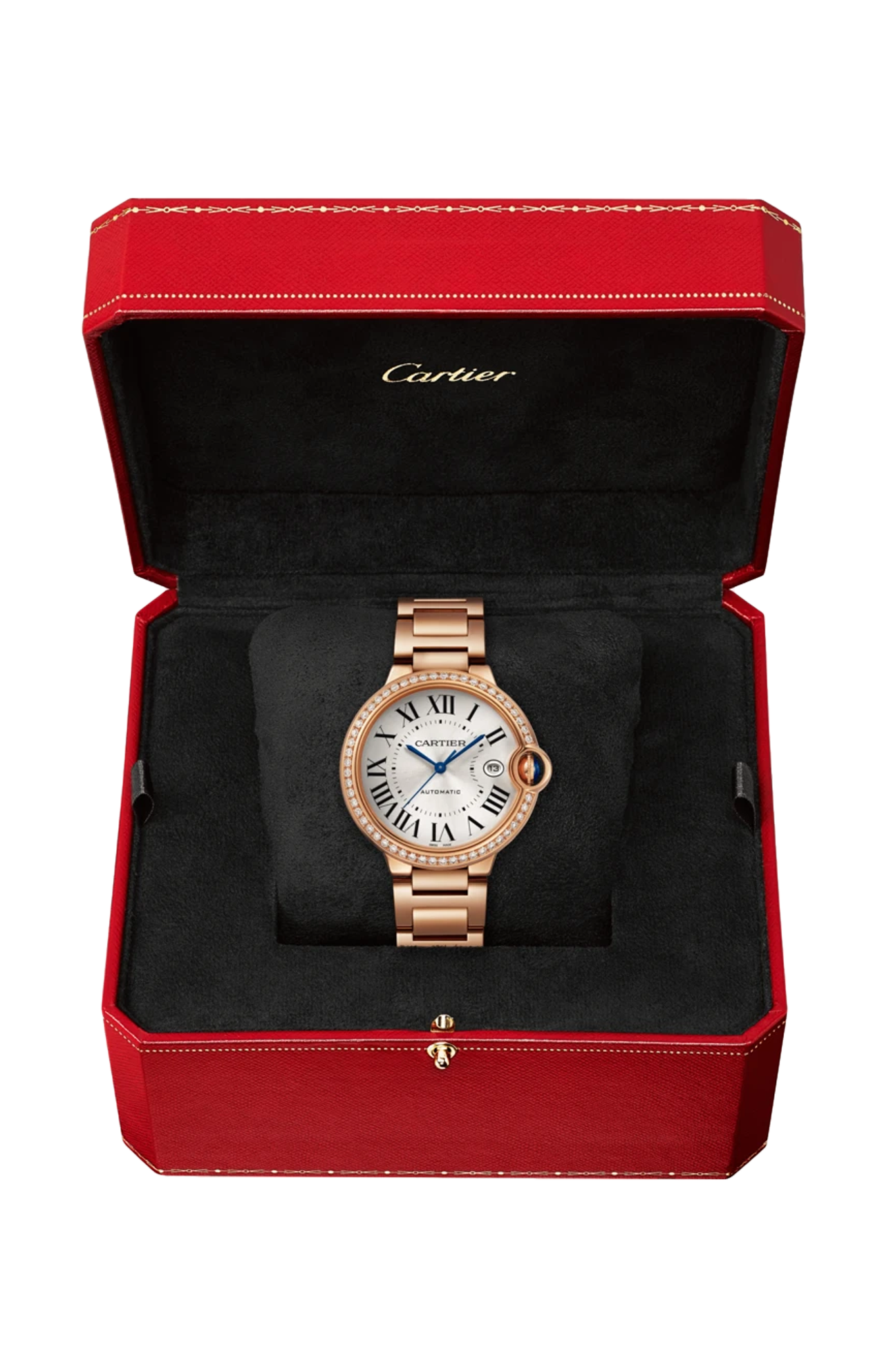 Cartier | BALLON BLEU DE CARTIER 40 MM, AUTOMATICO, ORO ROSA, DIAMANTI - WJBB0057 (2)
