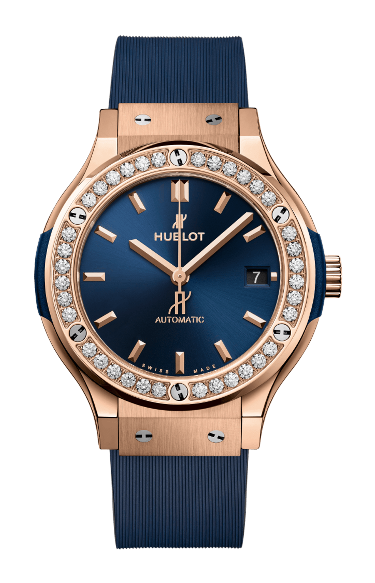 Hublot | CLASSIC FUSION KING GOLD BLUE DIAMONDS 38 MM - 565.OX.7180.RX.1204 (1)
