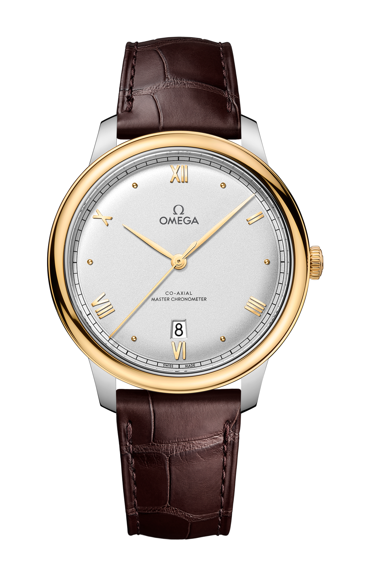 Omega | DE VILLE PRESTIGE 40 MM, ACCIAIO-ORO GIALLO SU PELLE - 434.23.40.20.02.002 (1)