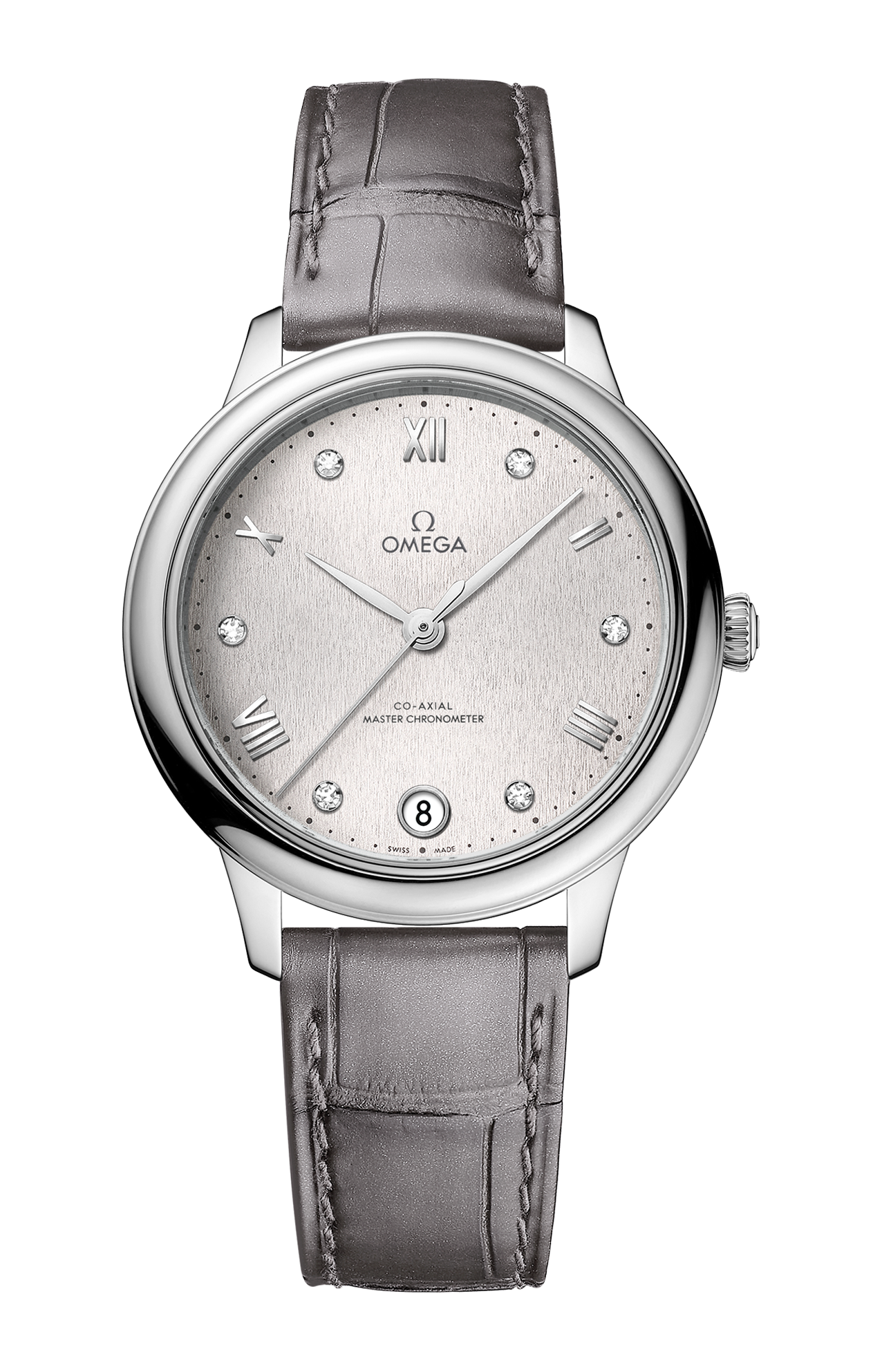 Omega | DE VILLE PRESTIGE 34 MM, ACCIAIO SU PELLE - 434.13.34.20.52.001 (1)