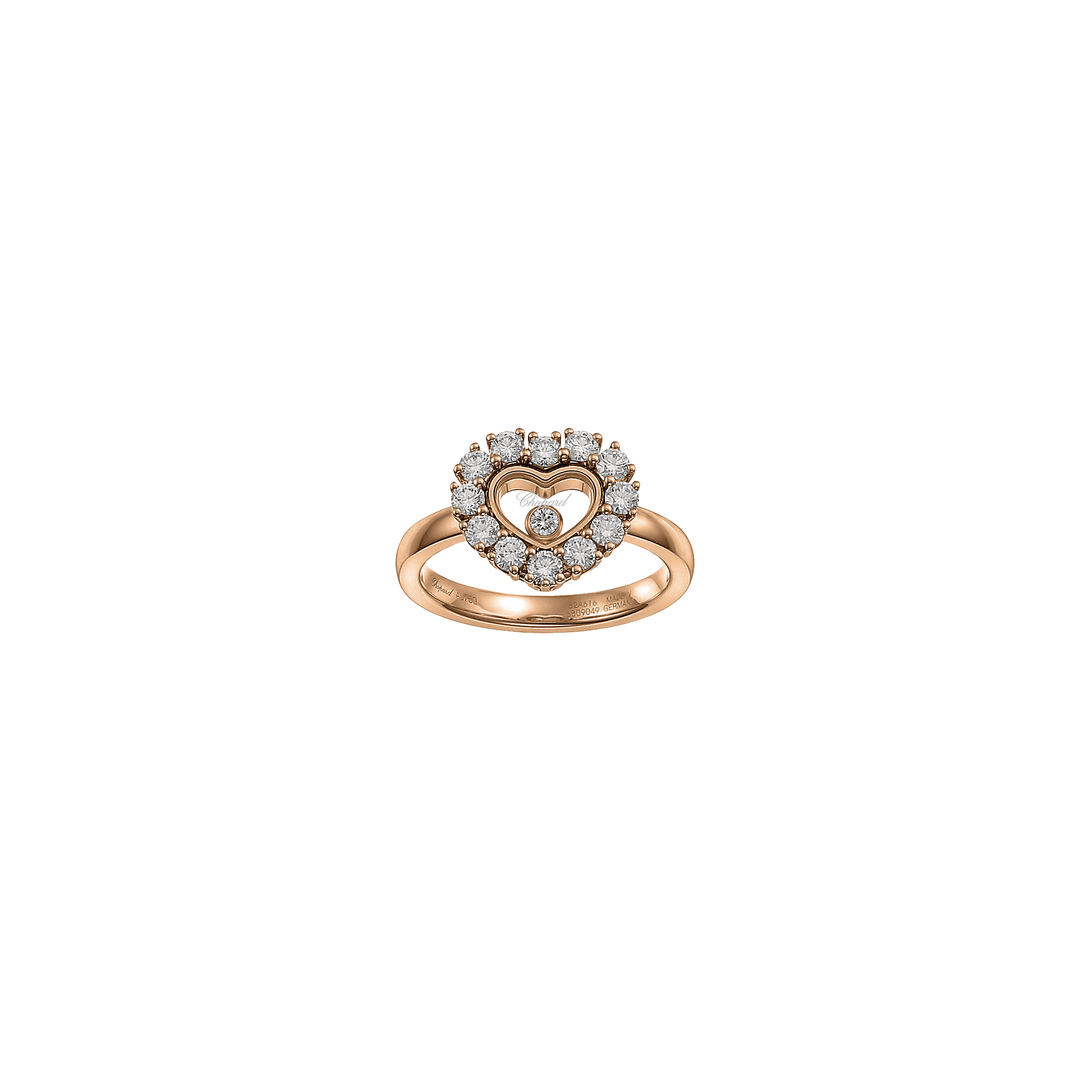 Chopard | ANELLO HAPPY DIAMONDS IN ORO ROSA E DIAMANTI - 82A616-5000 - 82A616 (1)