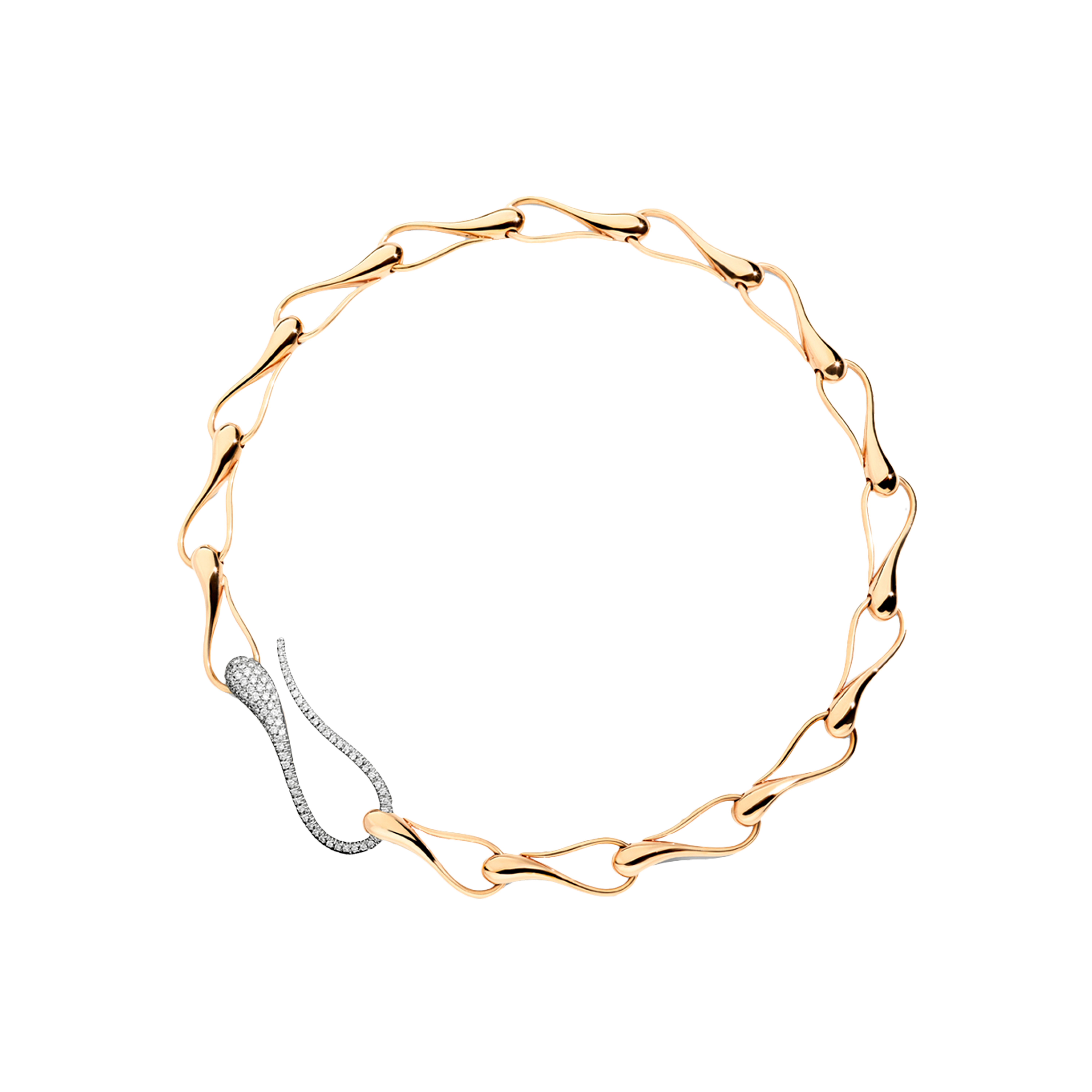 Dada Arrigoni | CATENA ELIKA IN ORO ROSA E BIANCO 18K E DIAMANTI - DEK01CARBDI - DEK01CARBDI (1)