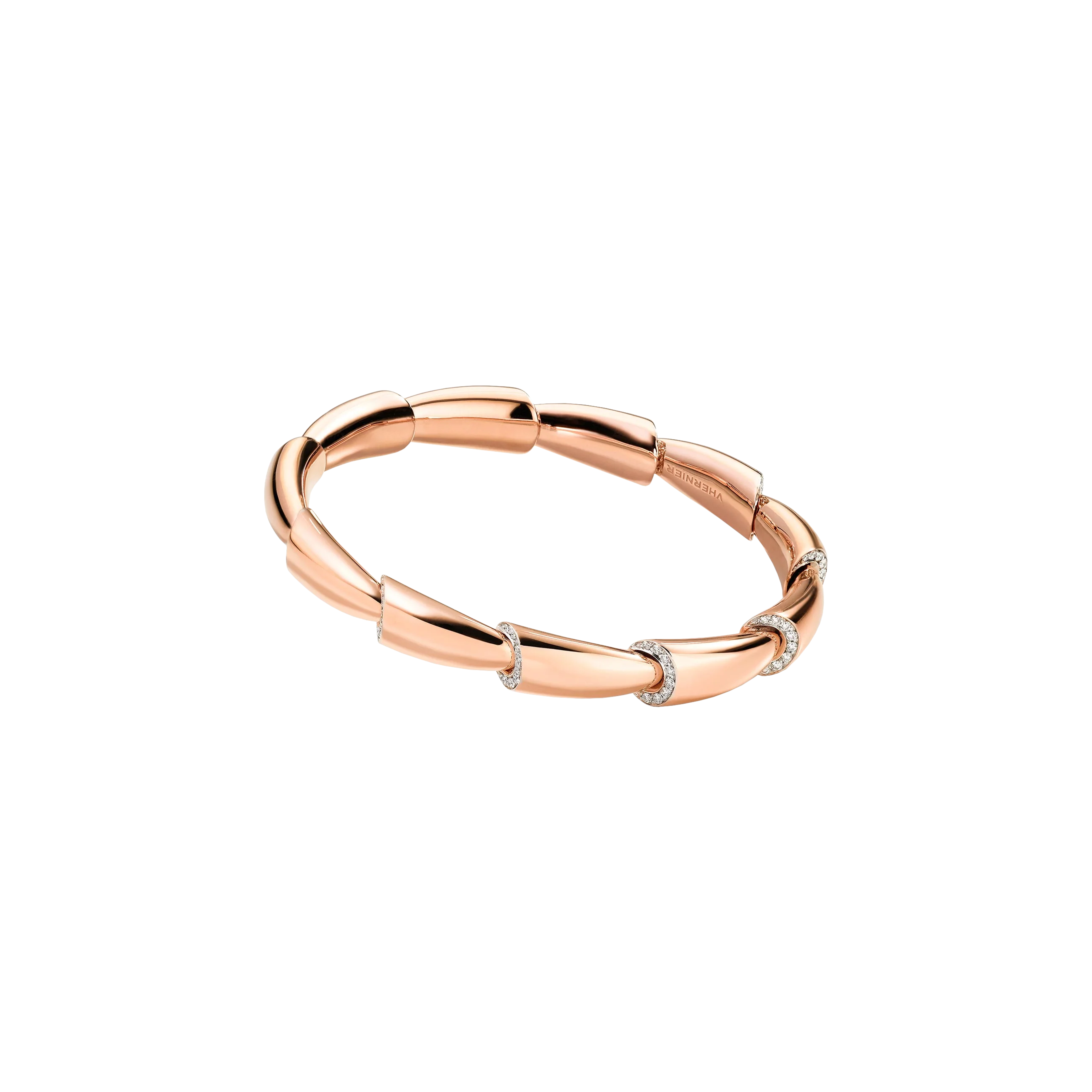 Vhernier | BRACCIALE CALLA MIDI IN ORO ROSA E DIAMANTI - 0G1652BR011 (1)