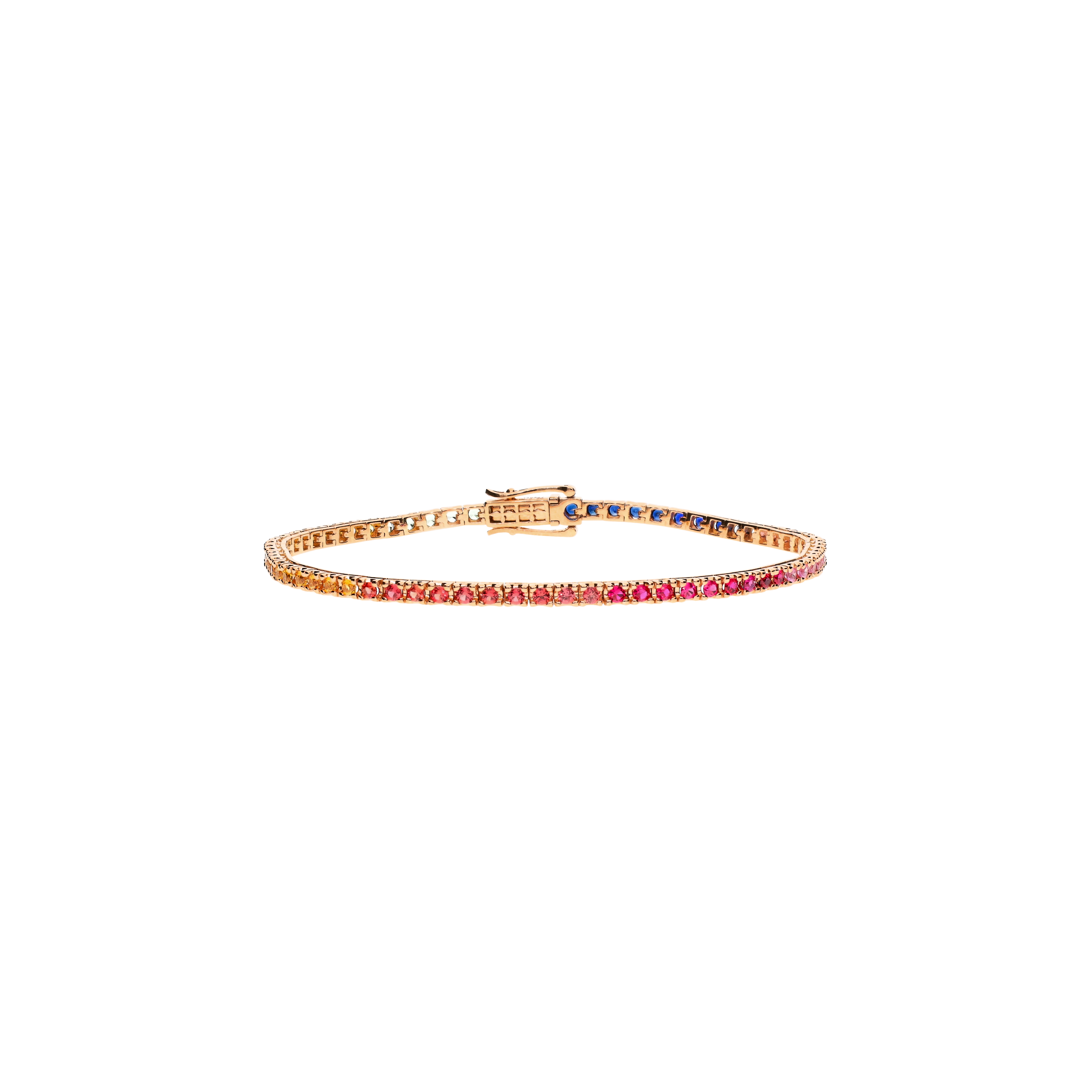 Bartorelli Italian Jewels | BRACCIALE IN ORO ROSA E ZAFFIRI MULTICOLOR - AB0202/RB (1)