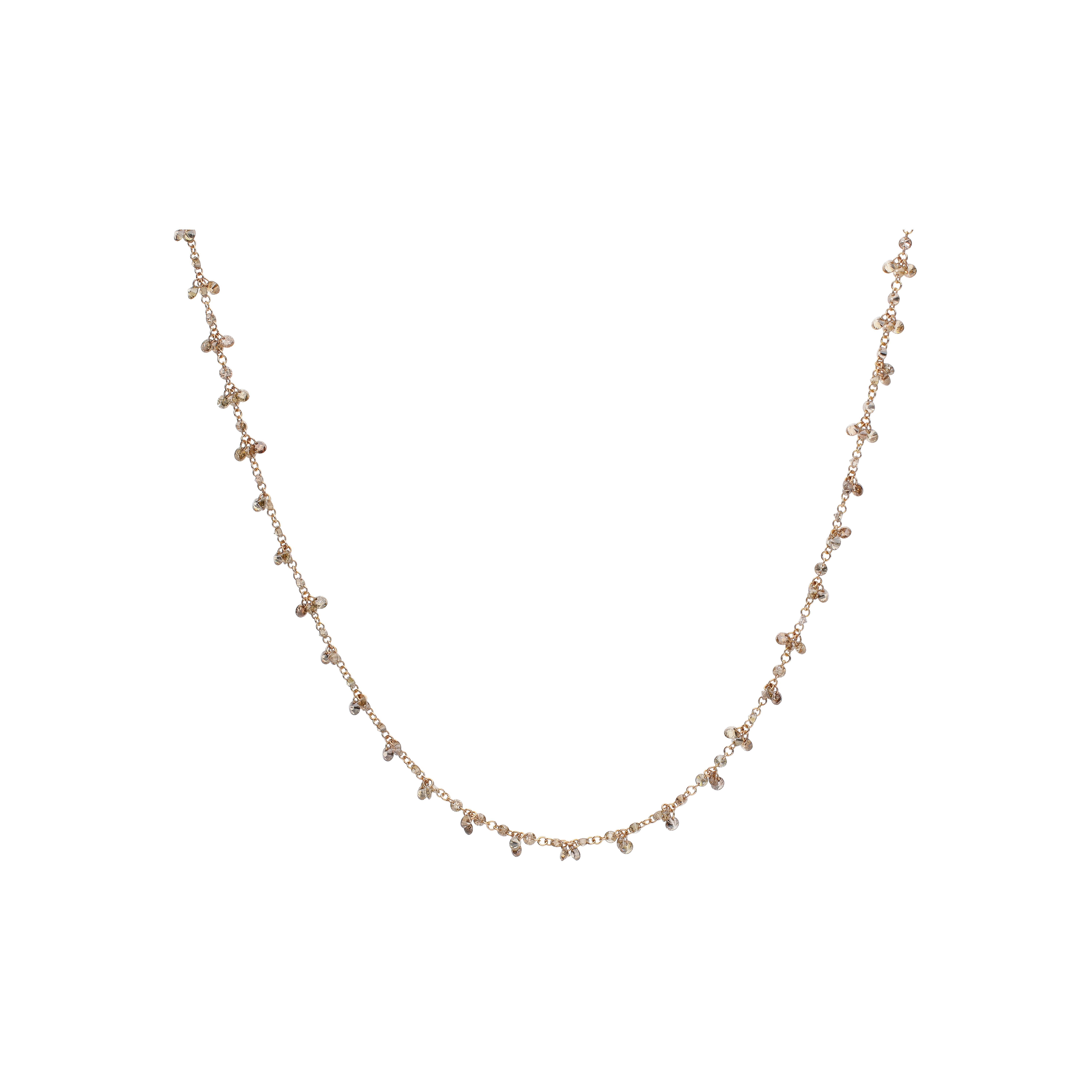 Bartorelli Italian Jewels | COLLANA IN ORO ROSA CON DIAMANTI BROWN - C070-S0 (1)