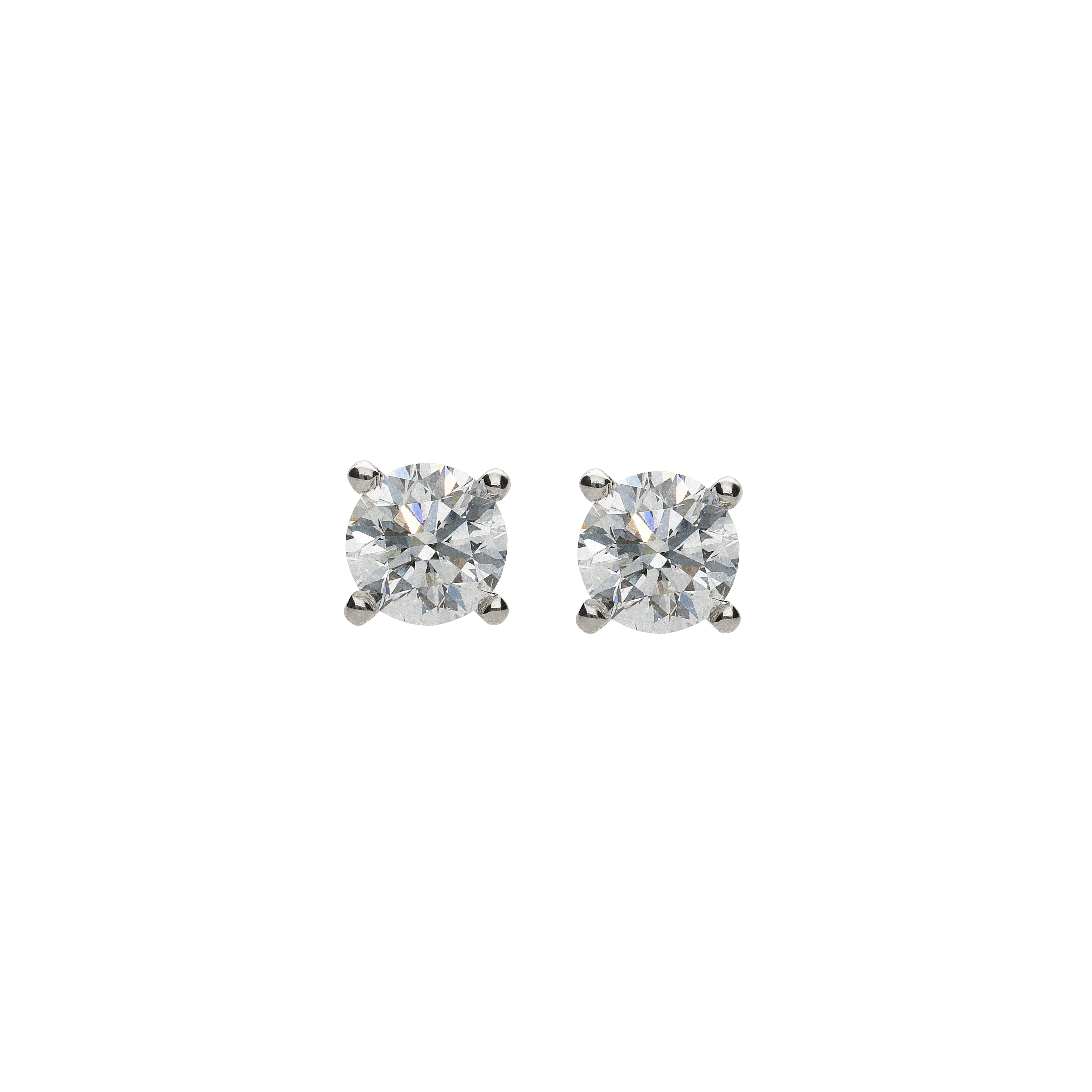 Bartorelli Italian Jewels | ORECCHINI PUNTO LUCE IN ORO BIANCO CON DIAMANTI CERTIFICATI GIA - BAOR12 (1)