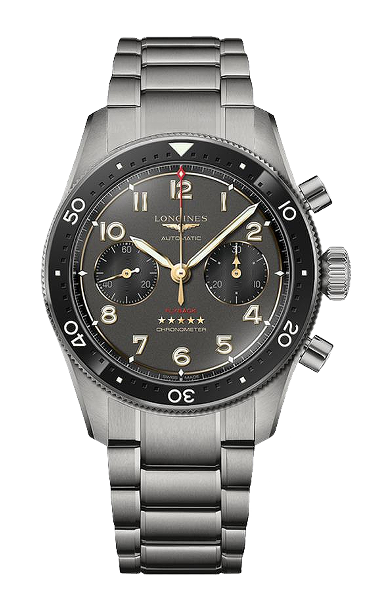 Longines | LONGINES SPIRIT FLYBACK TITANIUM - L3.821.1.53.6 (1)
